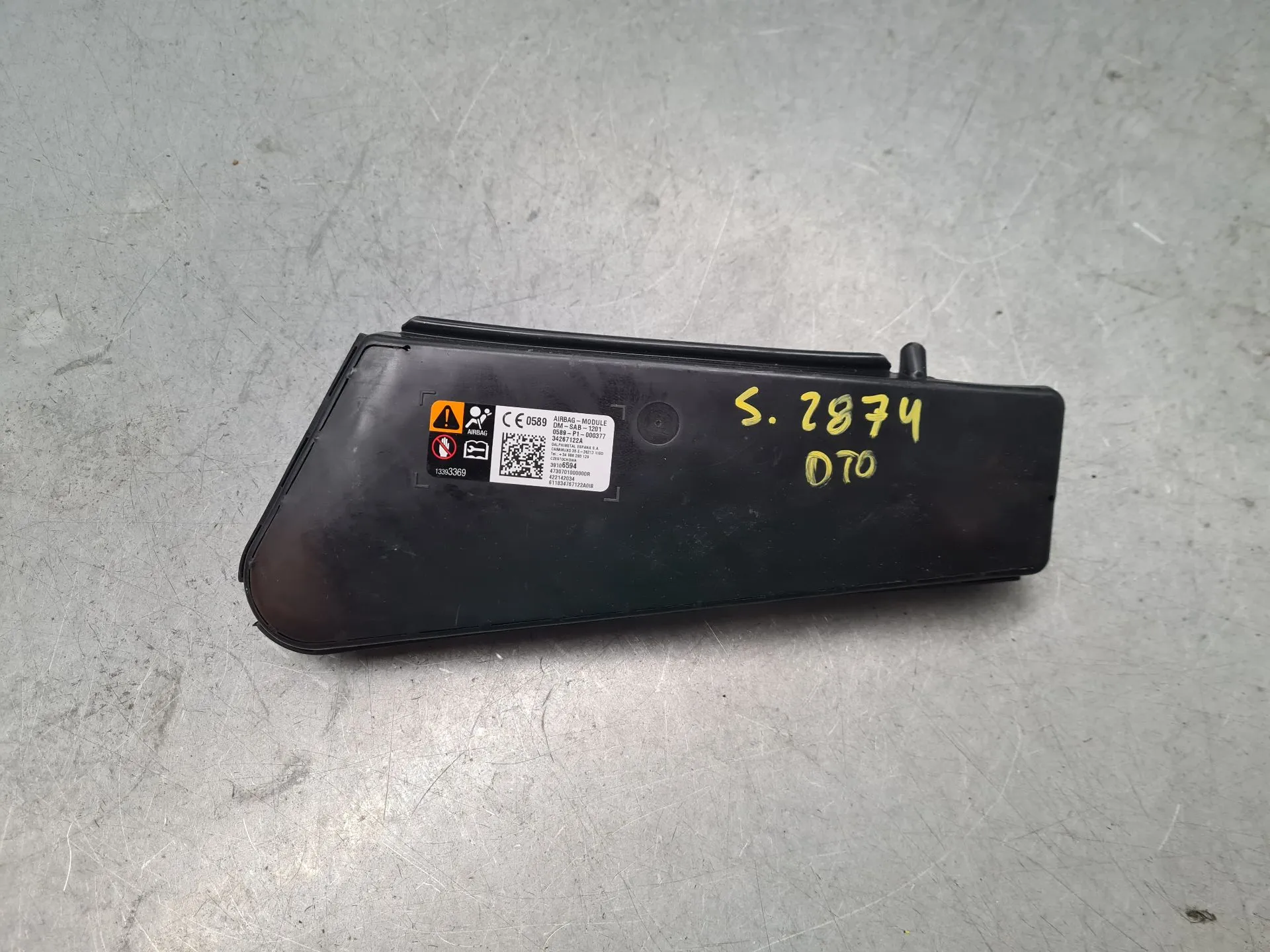 Right Seat Airbag OPEL Crossland X (75)