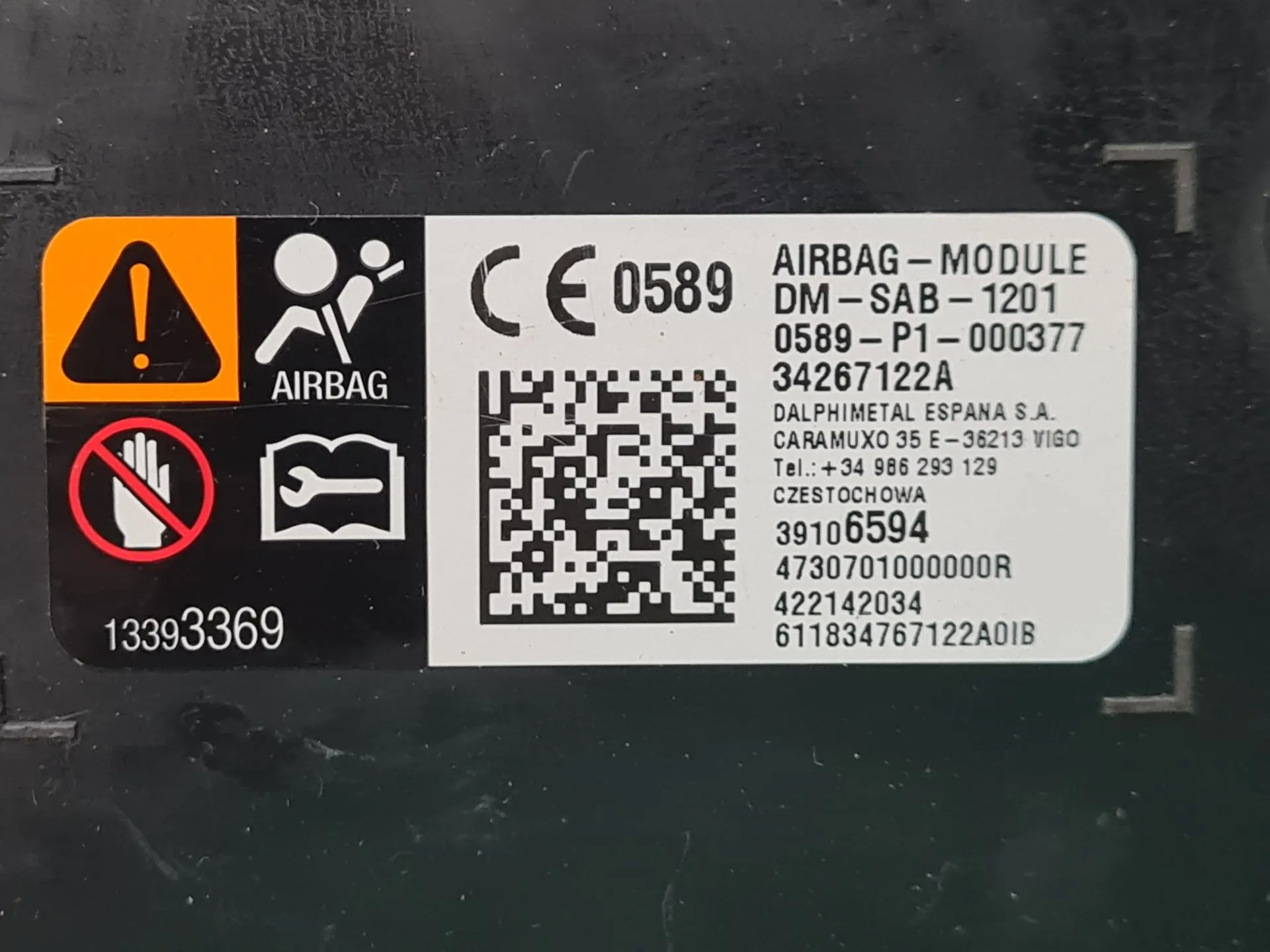 Airbag banco direito OPEL Crossland X (75) Imagem-3