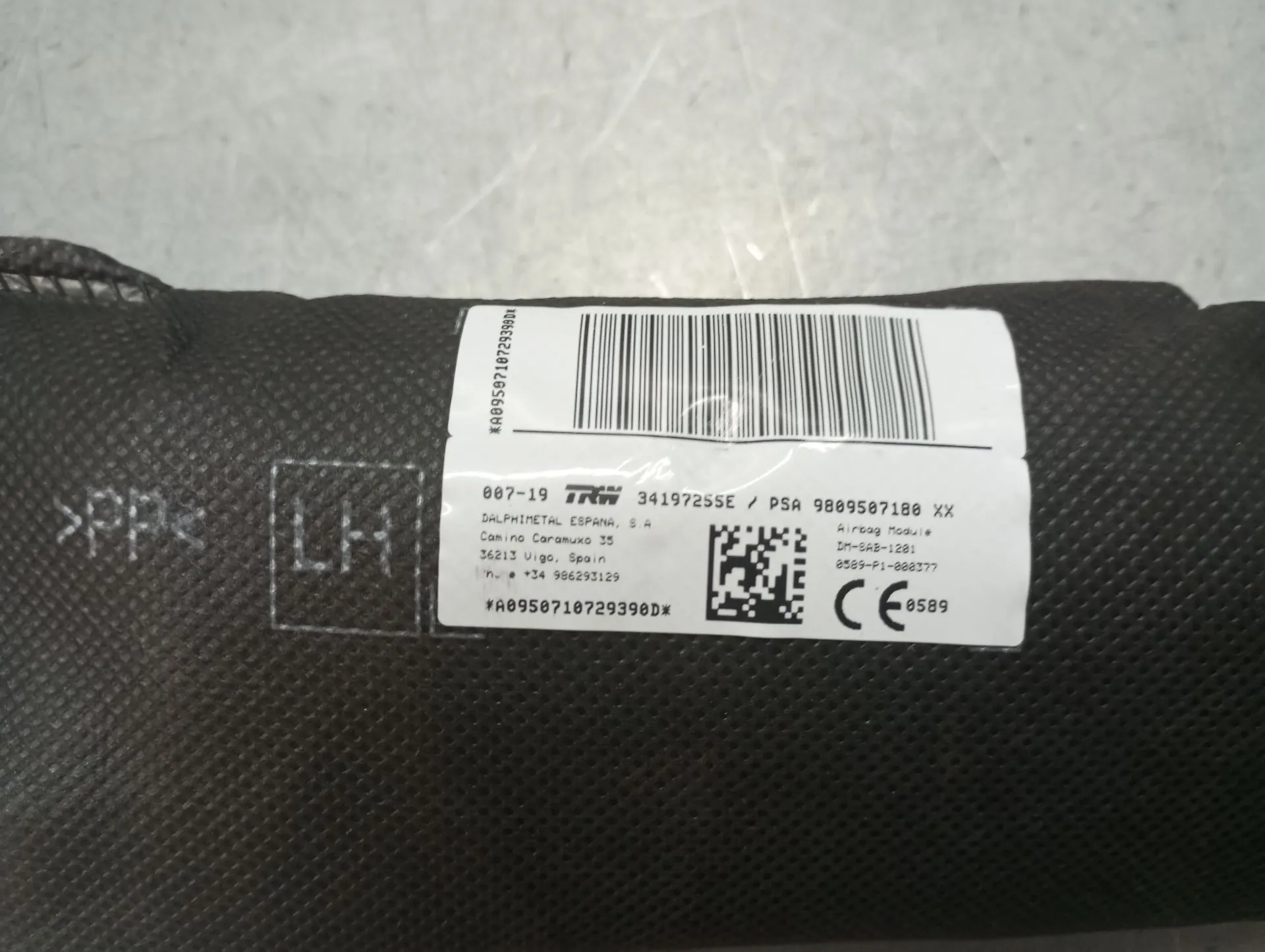 Left Seat Airbag PEUGEOT 5008 II (M_) Imagem-3