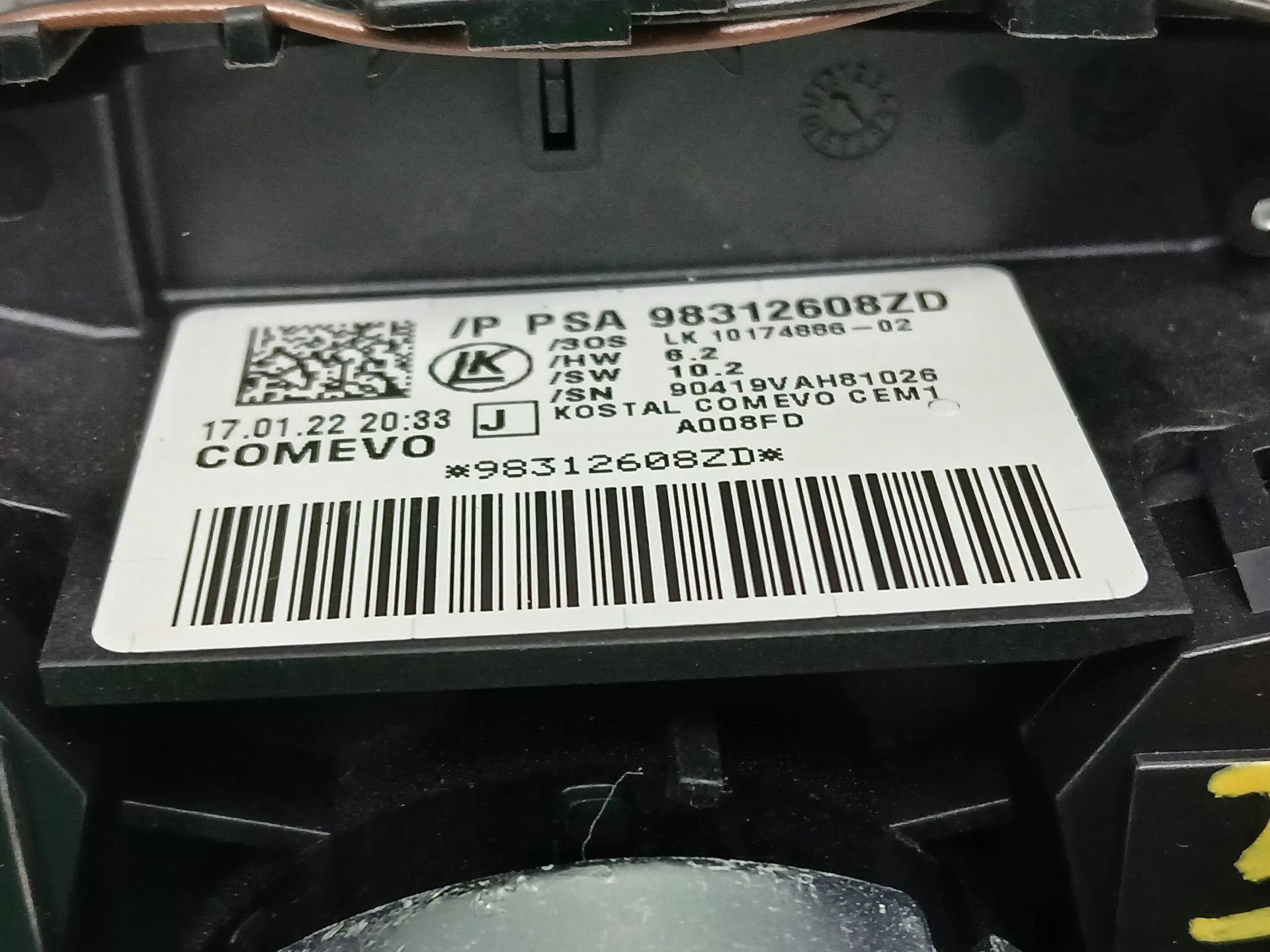 Fita de airbags PEUGEOT 3008 II (M_) Imagem-5