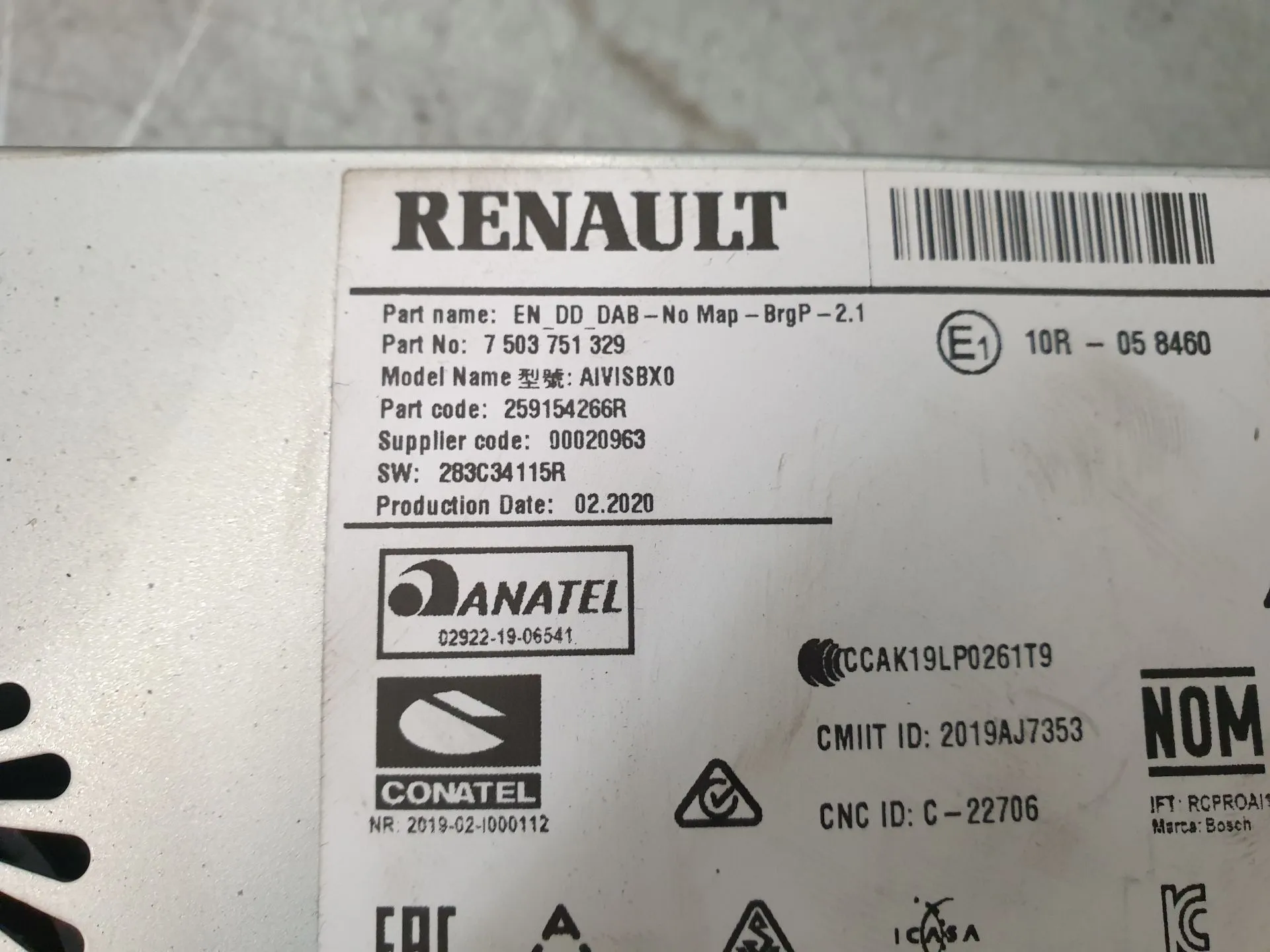 Radio / Autoradio RENAULT Clio V (BF_) Imagem-5