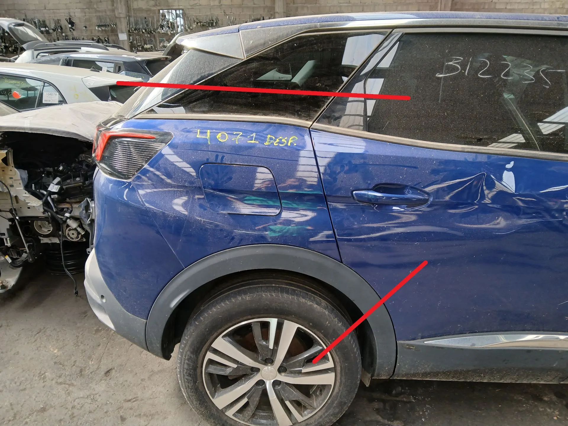Right rear quarter panel PEUGEOT 3008 II (M_)