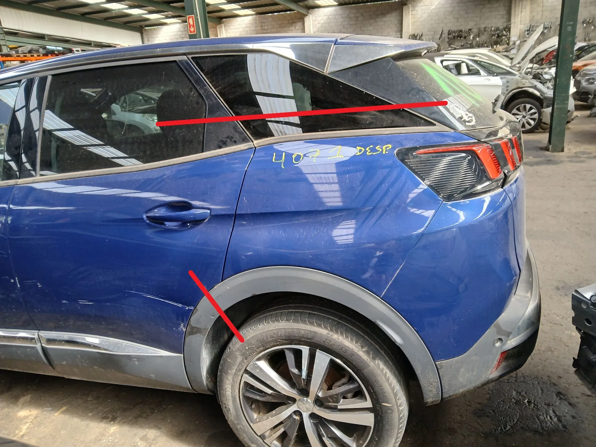 Left rear quarter panel PEUGEOT 3008 II (M_)