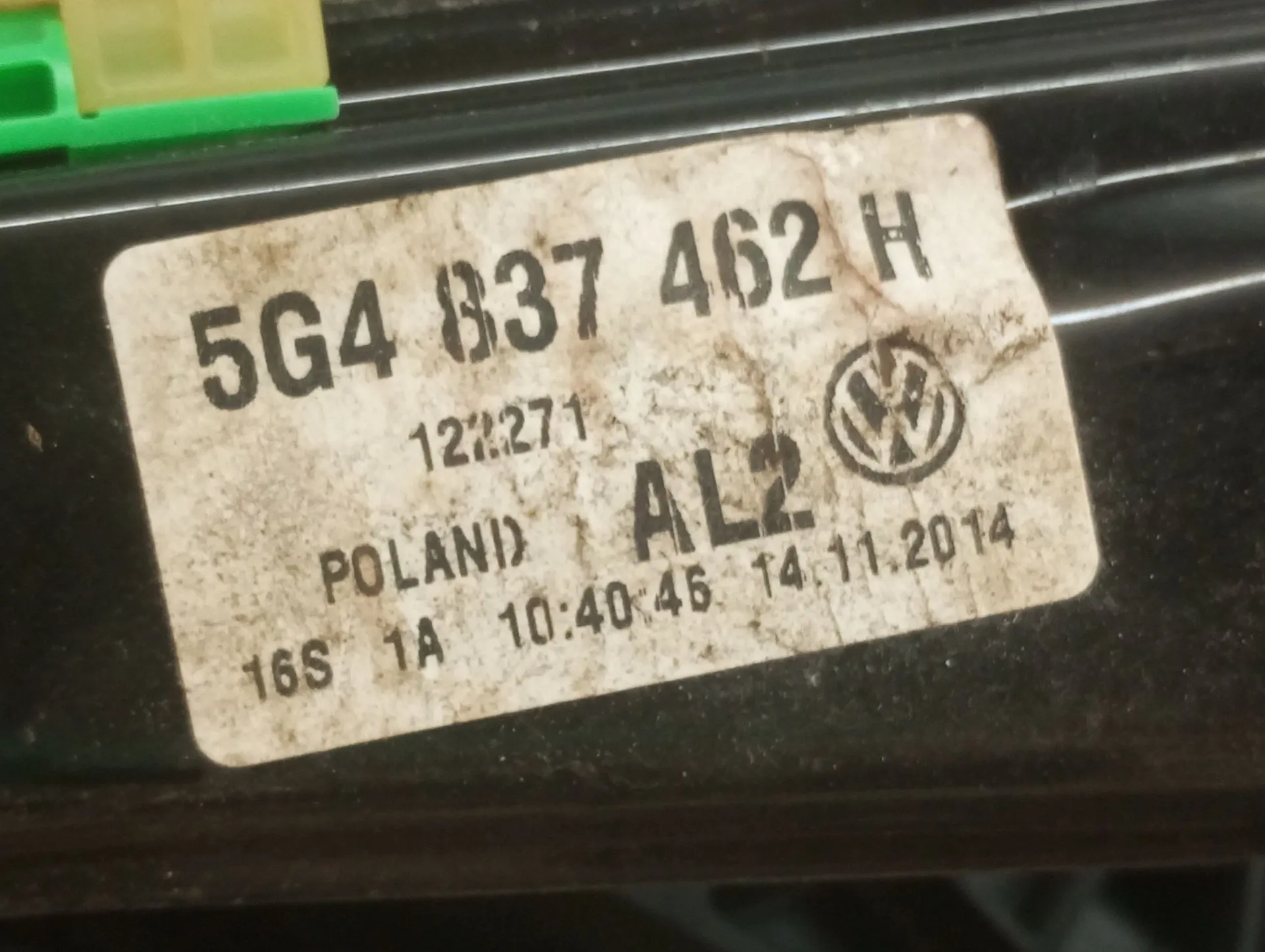 Elevalunas delantero derecho VOLKSWAGEN Golf VII (5G1, BQ1, BE1, BE2) Imagem-2