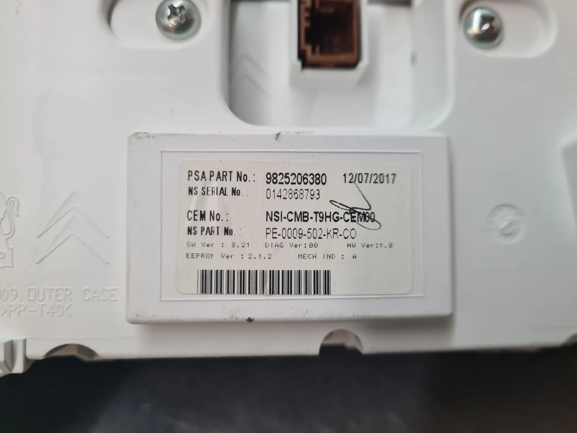 Instrument cluster PEUGEOT 308 II Imagem-6