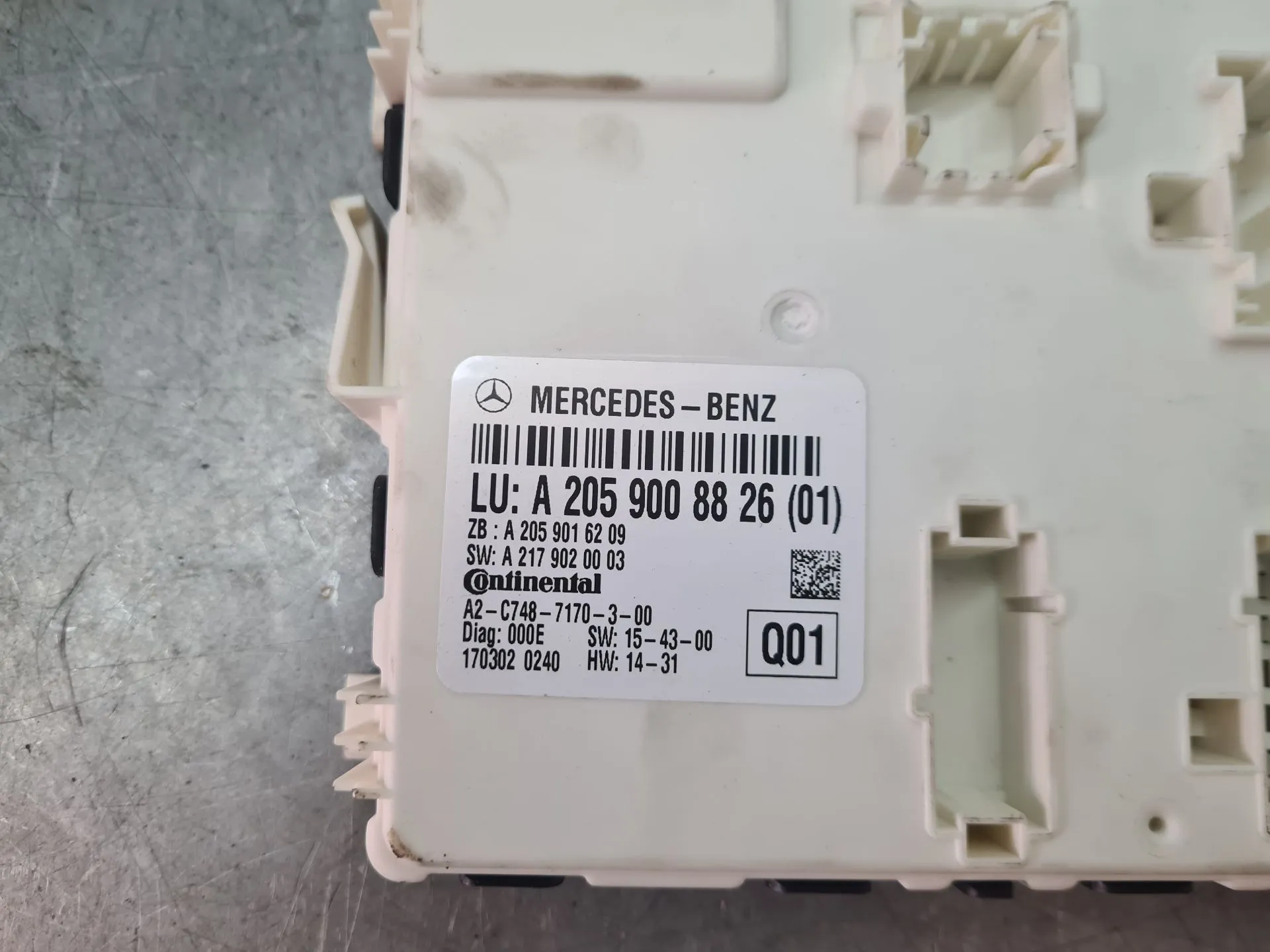 Módulo confort MERCEDES-BENZ Classe C Coupé (C205) Imagem-2