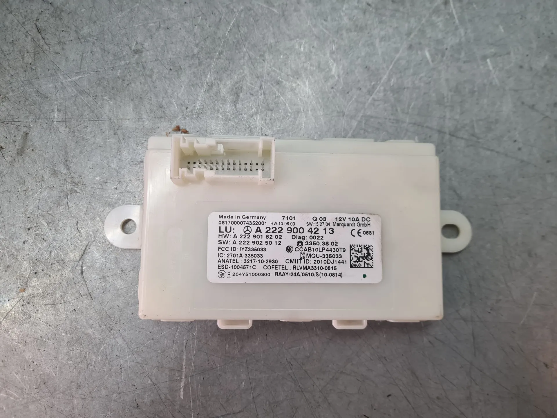 Centralina do fecho central MERCEDES-BENZ Classe C Coupé (C205)