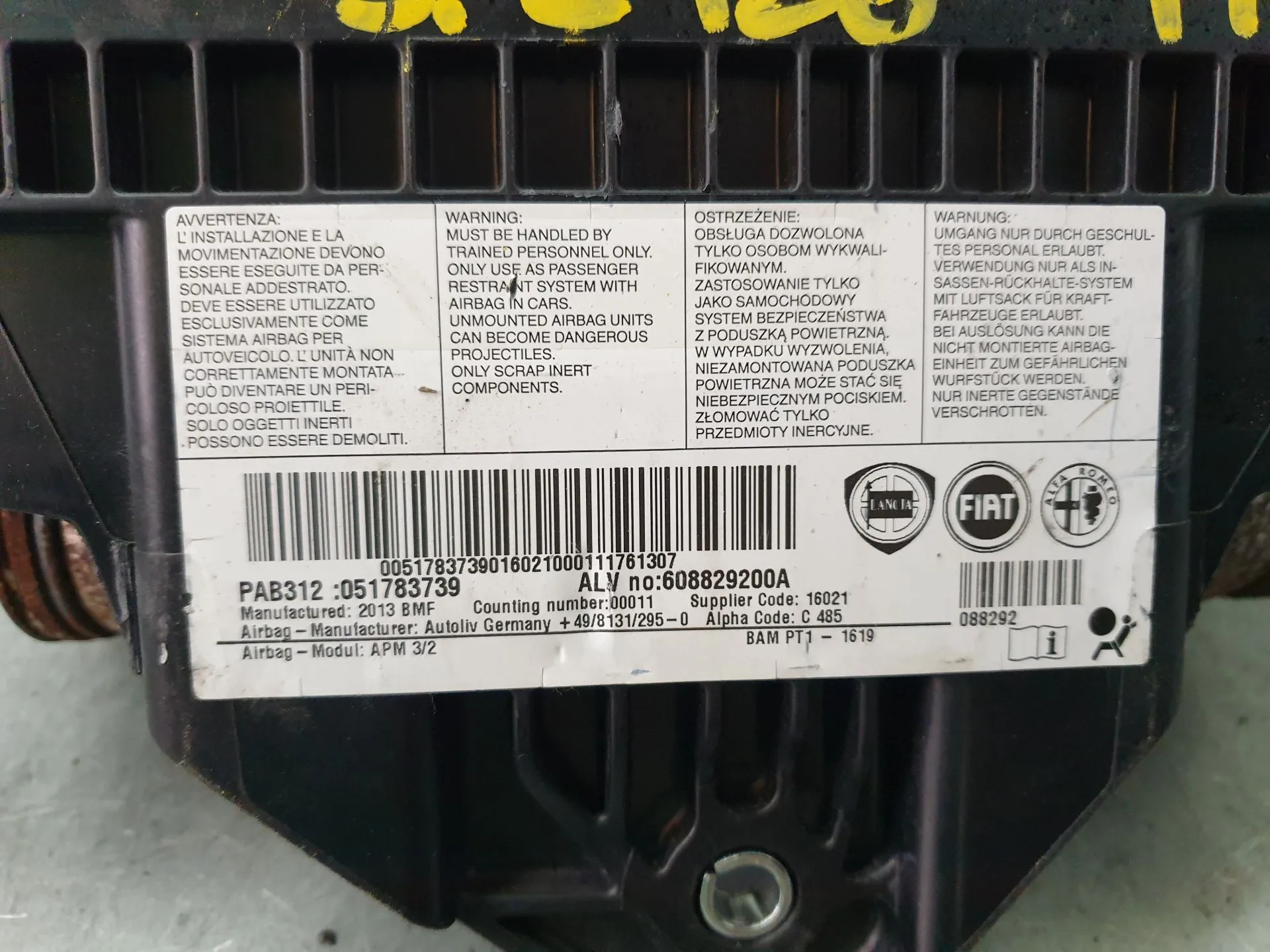 Kit de Airbags FIAT 500 (312_) Imagem-8