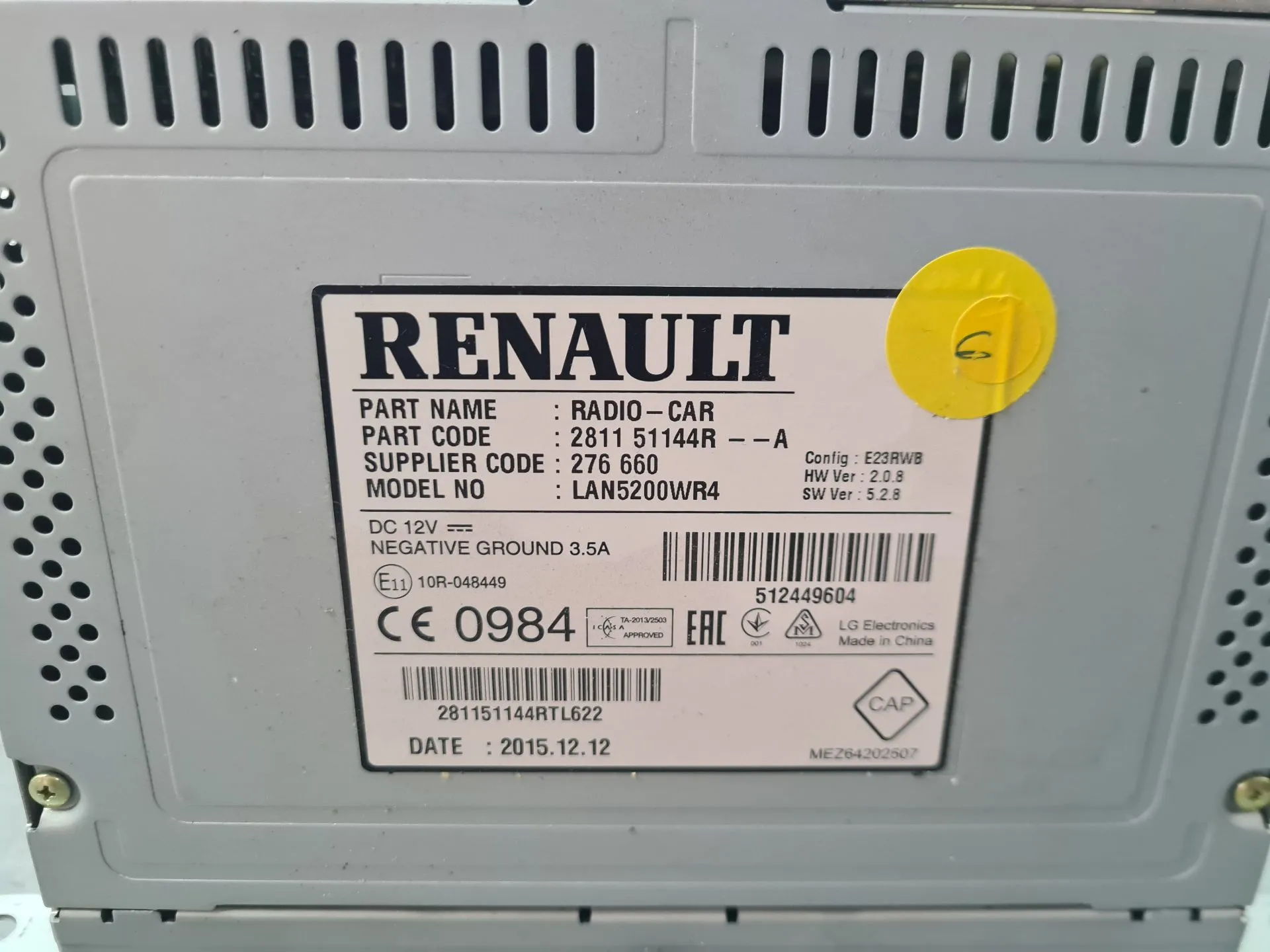 Rádio / auto-rádio RENAULT Captur (J5_) Imagem-5