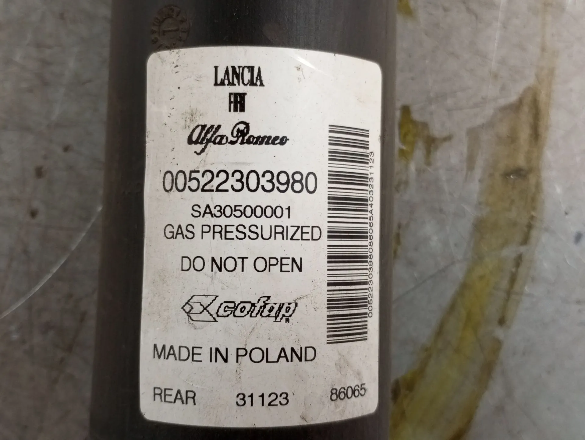 Amortiguador Trasero Derecho ABARTH 500E Imagem-2