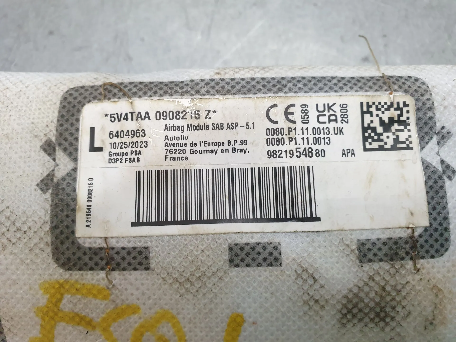 Airbag Izquierdo DS DS3 Crossback Imagem-4