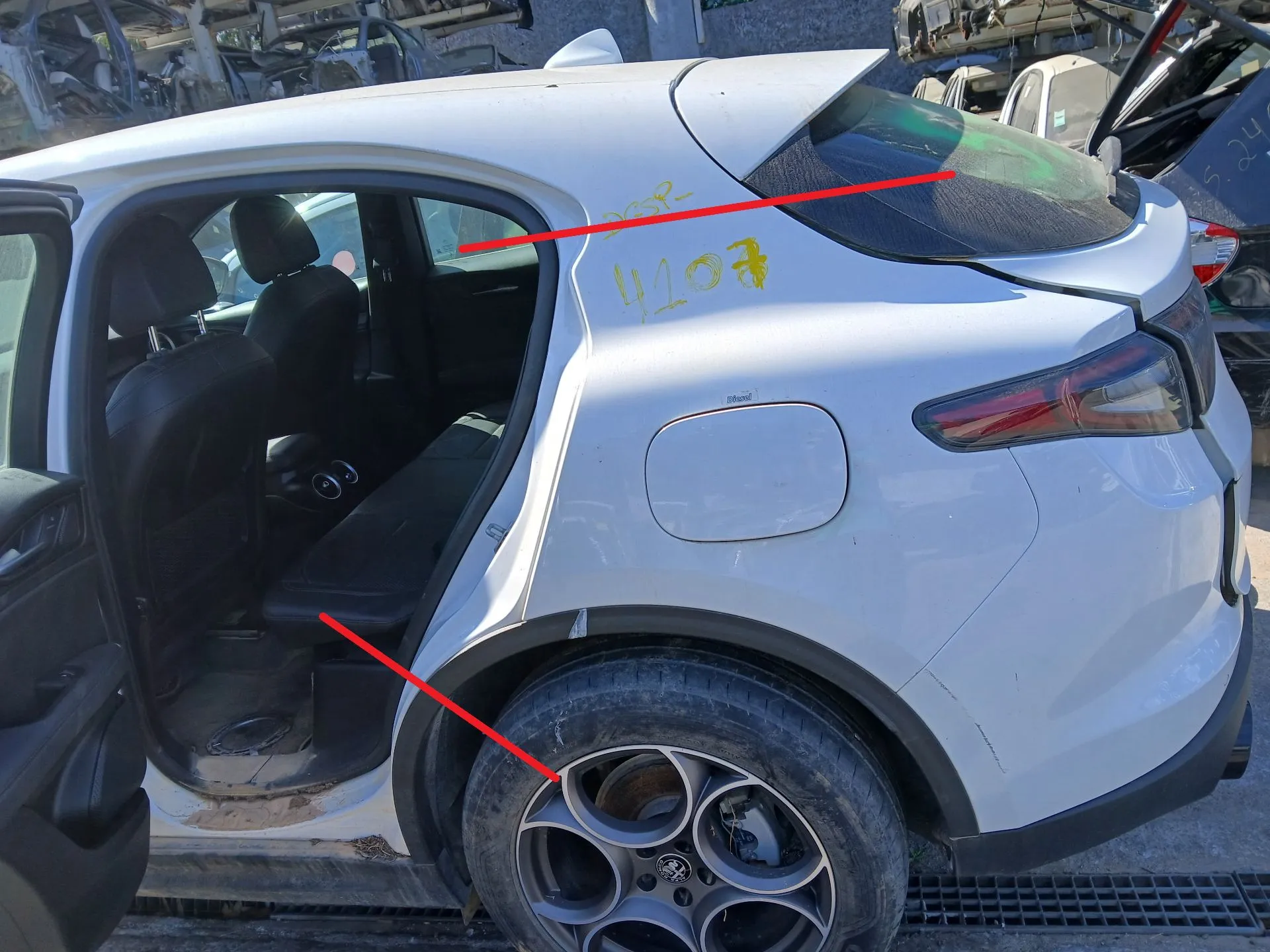 Panneau arrière gauche ALFA ROMEO Stelvio 