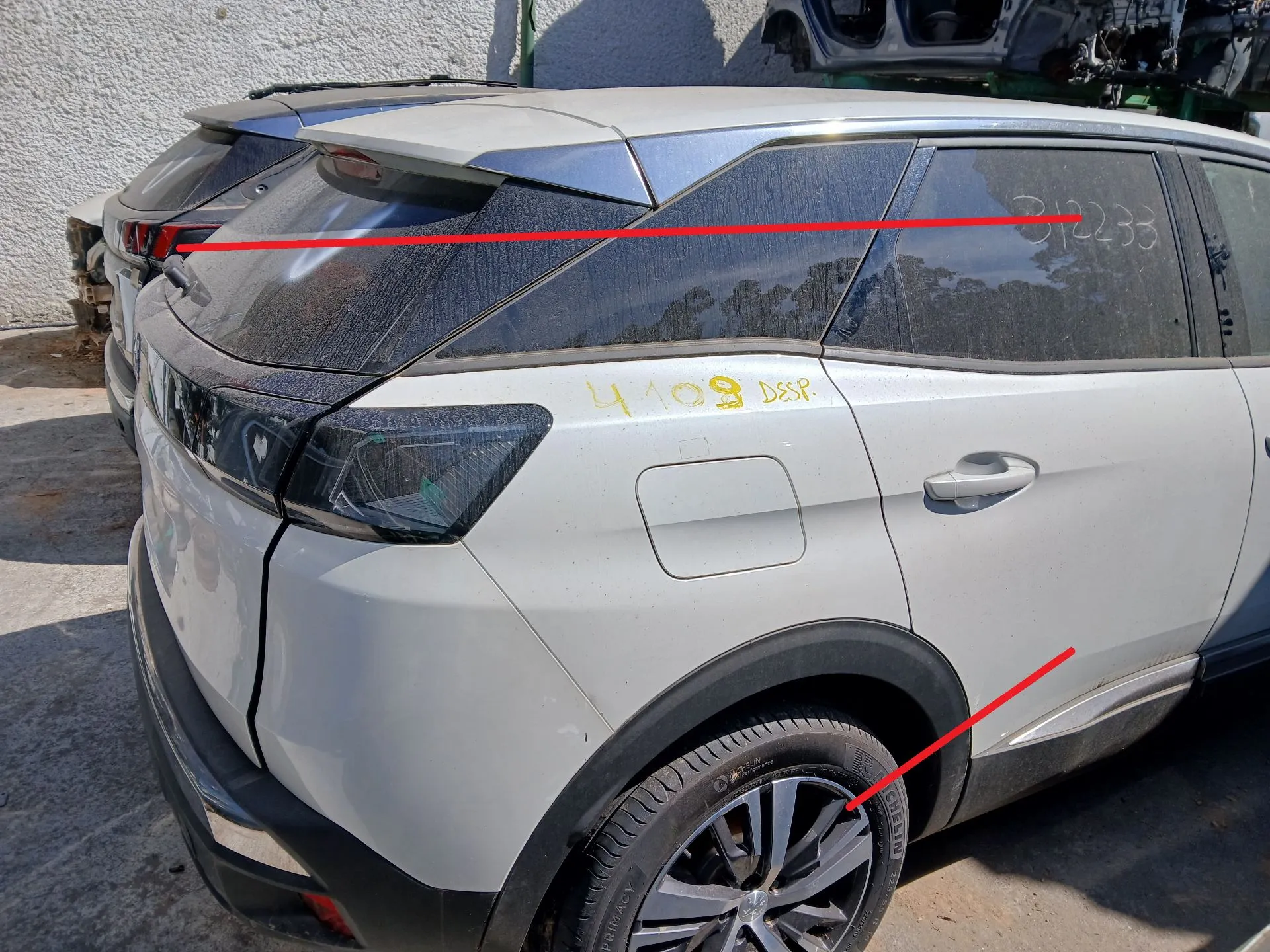 Panneau arrière Droite PEUGEOT 3008 II (M_)