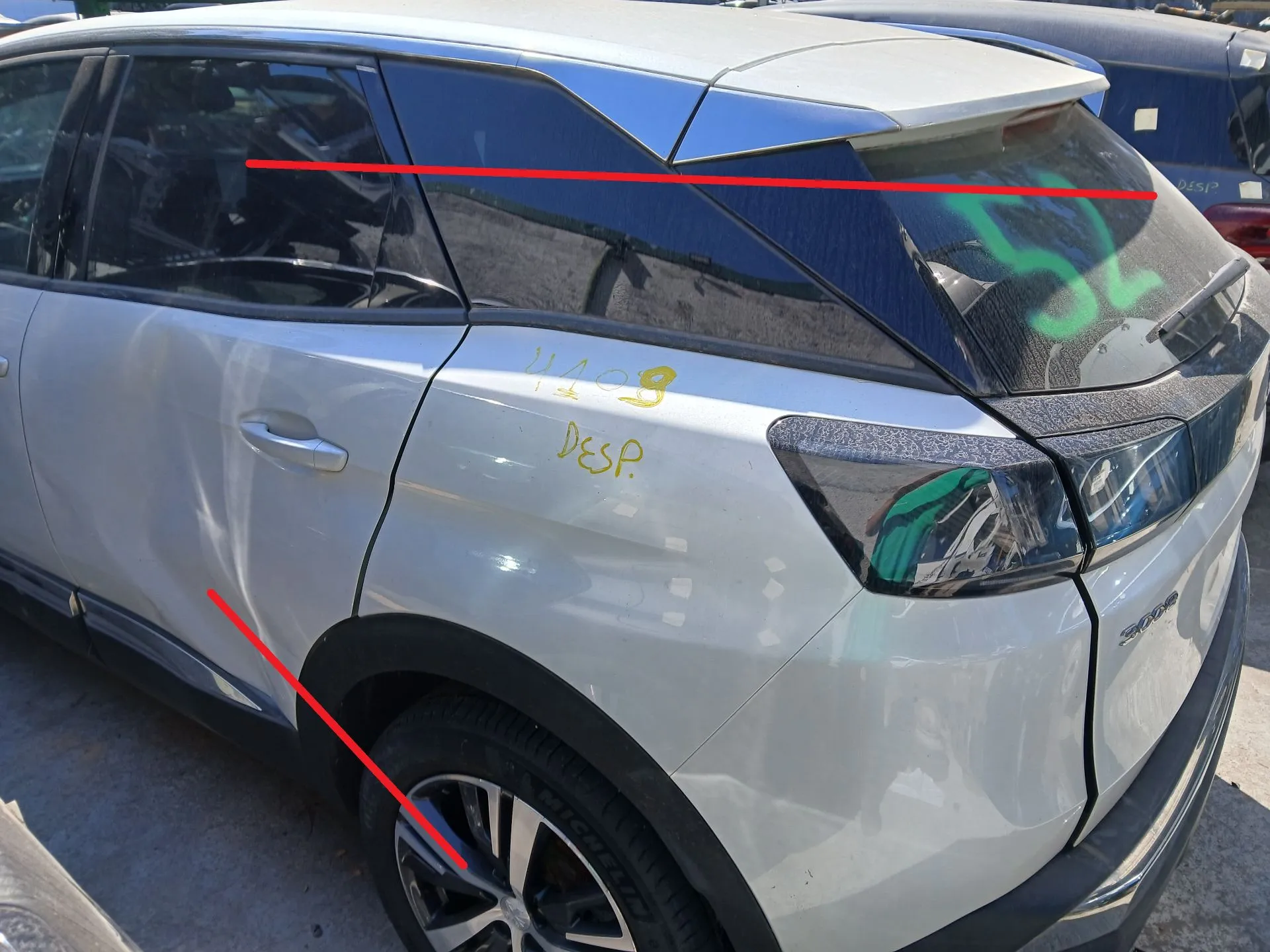 Panneau arrière gauche PEUGEOT 3008 II (M_) Imagem-1