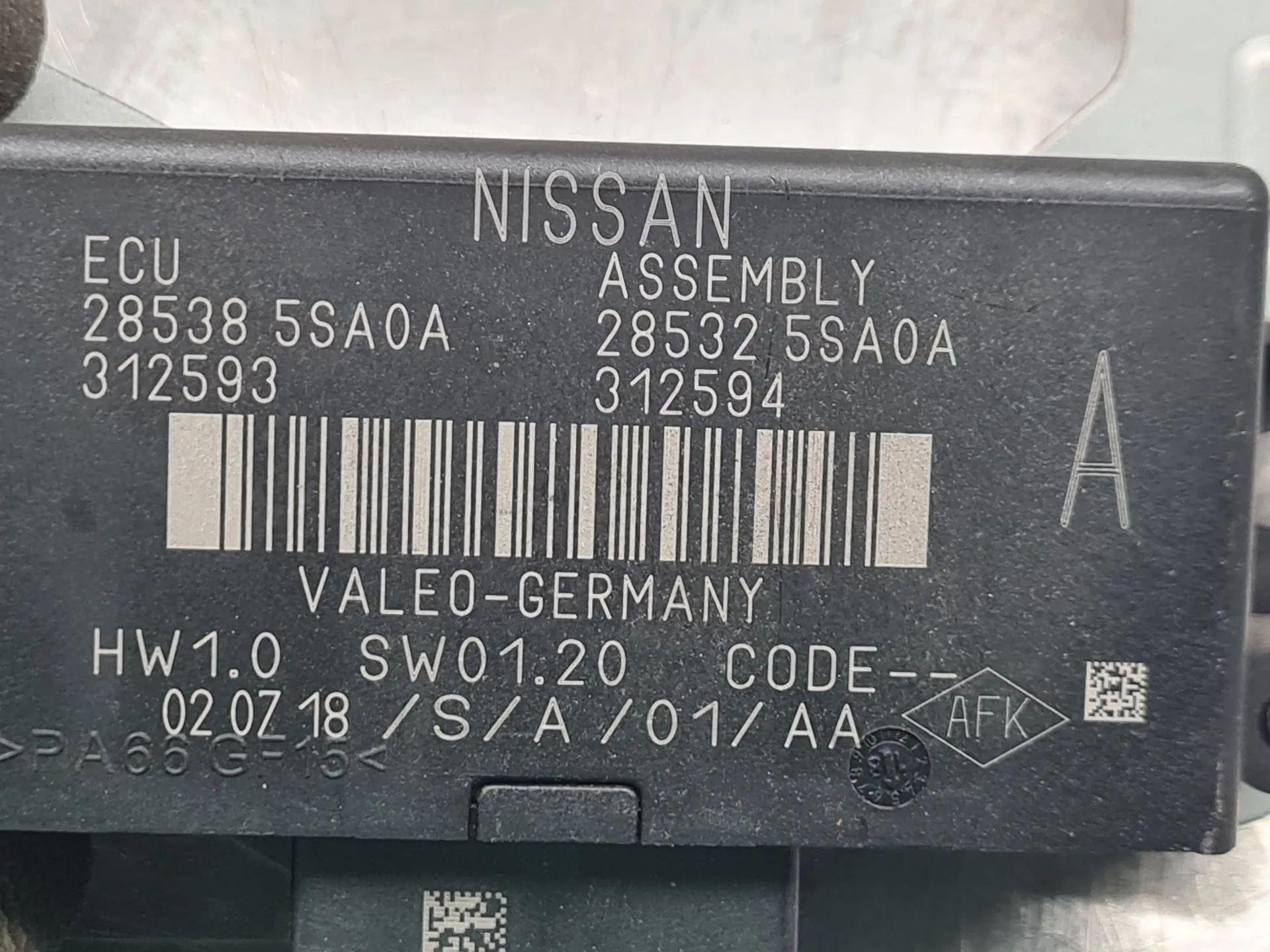 Module de confort NISSAN Leaf EV (ZE1) Imagem-3