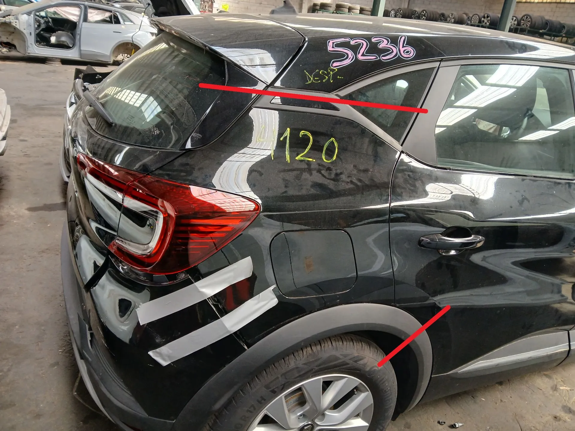 Pannello posteriore destro RENAULT Captur II