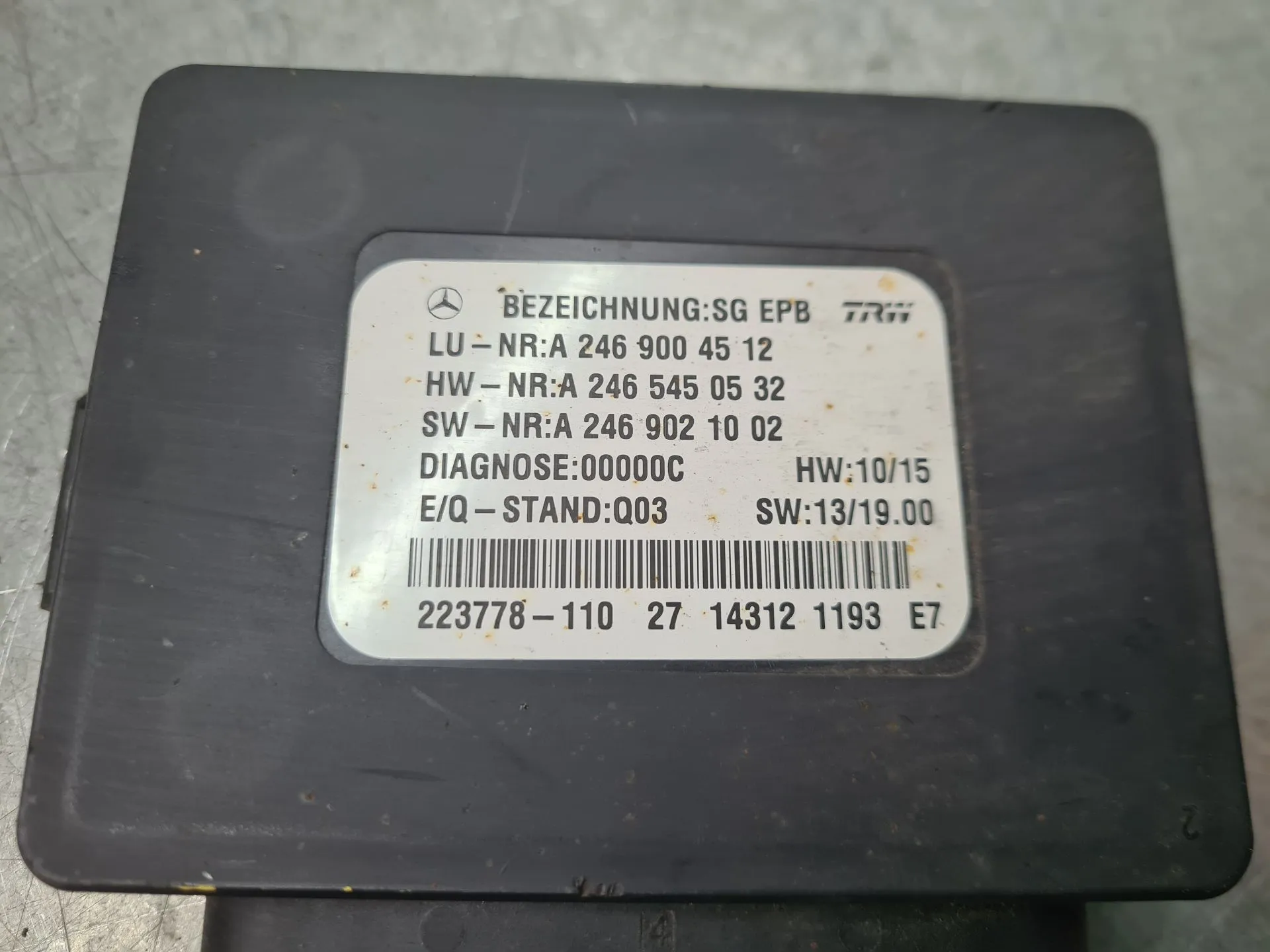 Module PDC aide au stationnement  MERCEDES-BENZ Classe A (W176) Imagem-3