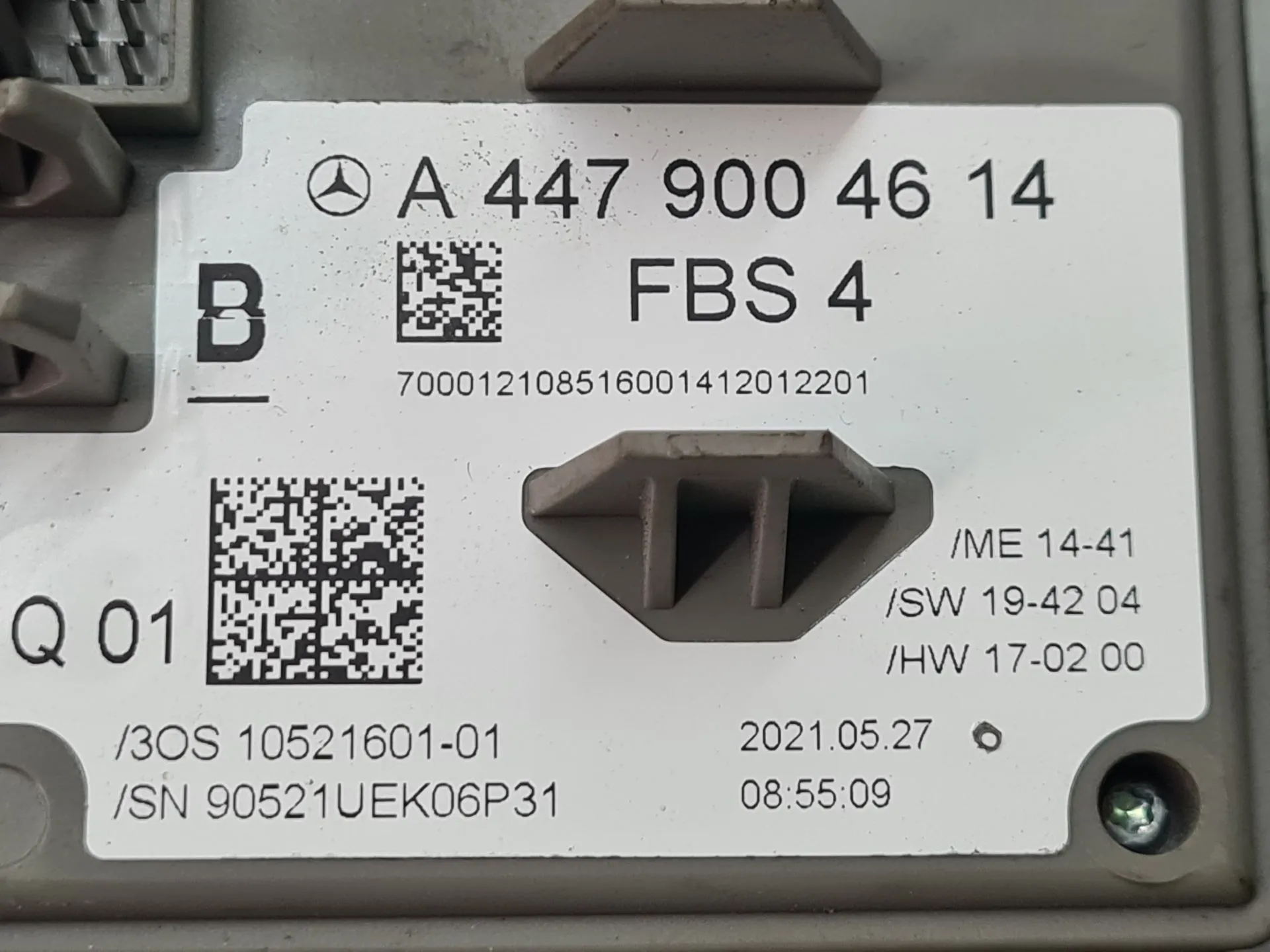 Ignition control unit (immobilizer) MERCEDES-BENZ Vito (W447) Imagem-5