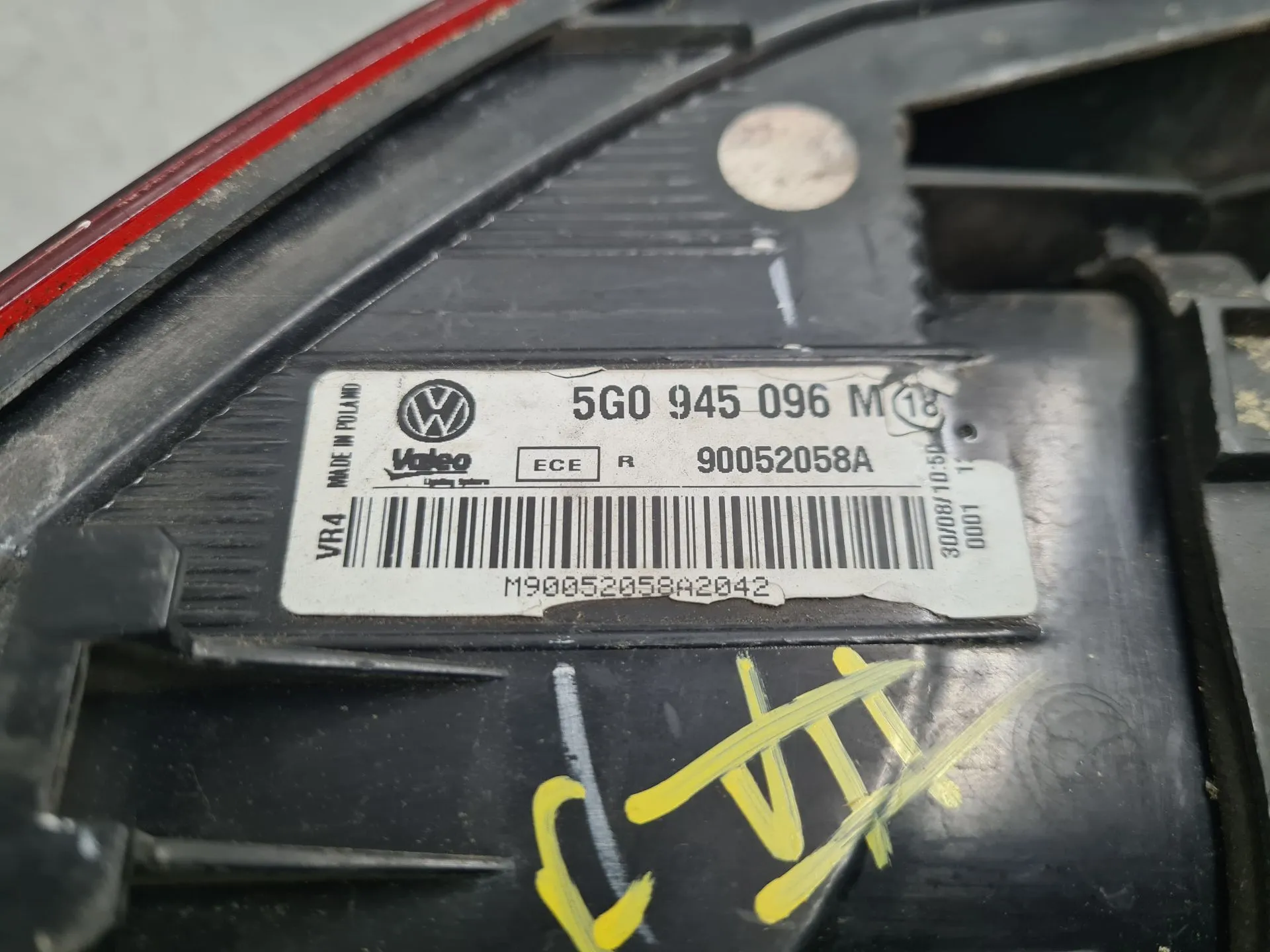 Feu arrière Droite VOLKSWAGEN Golf VII (5G1, BQ1, BE1, BE2) Imagem-9