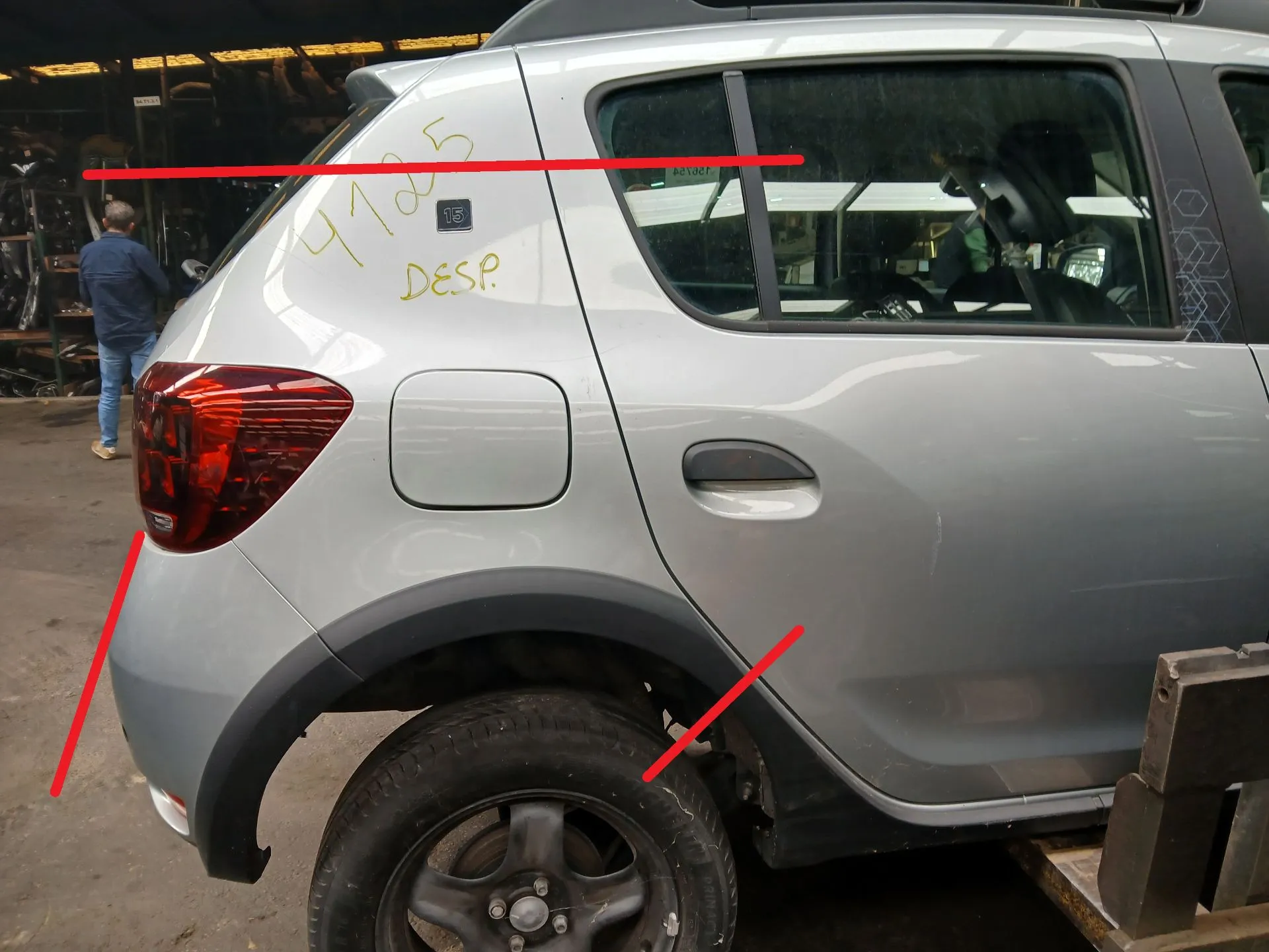 Right rear quarter panel DACIA Sandero II (5S_)