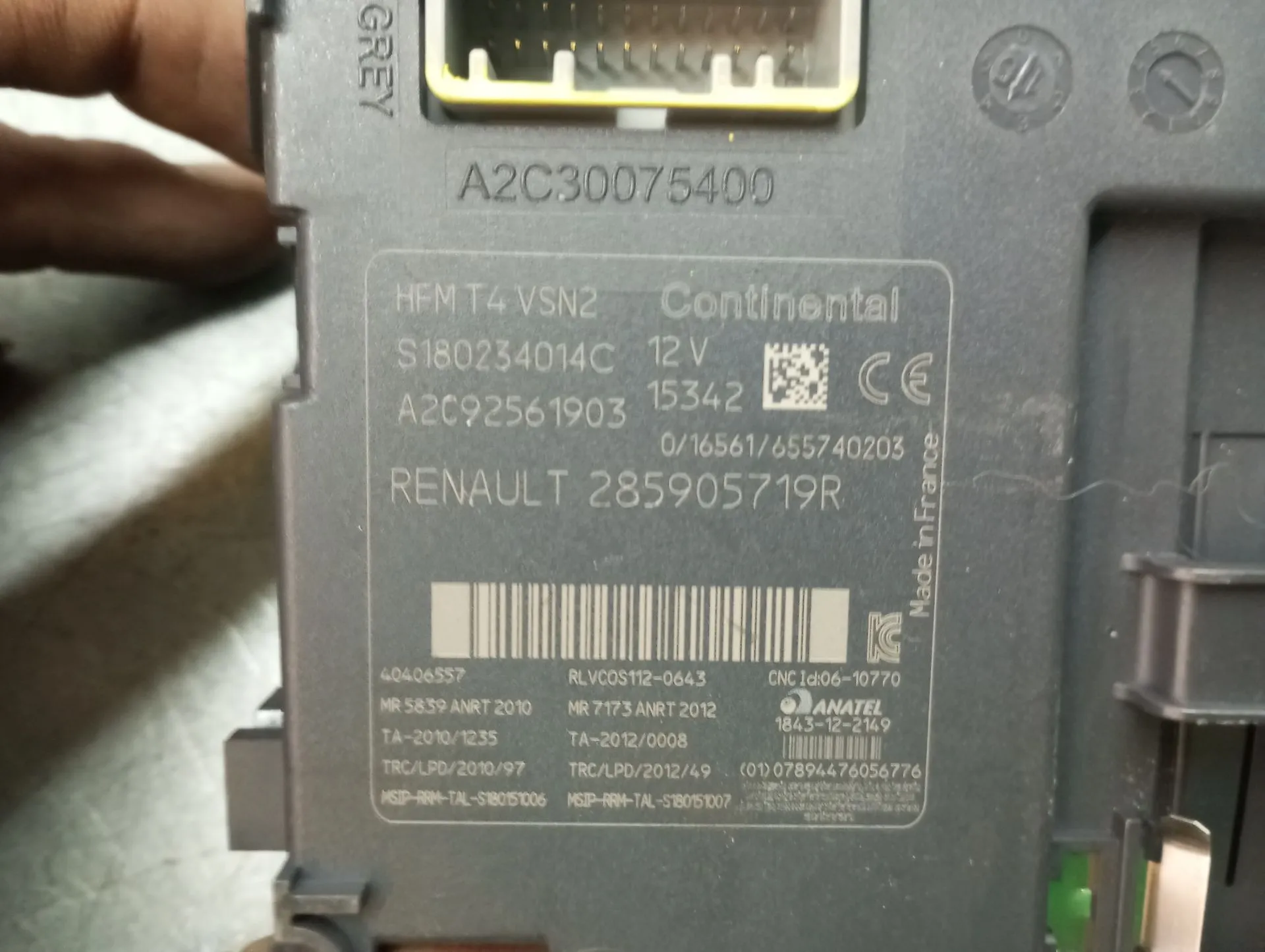 Lecteur de clé d’allumage RENAULT Captur (J5_) Imagem-2