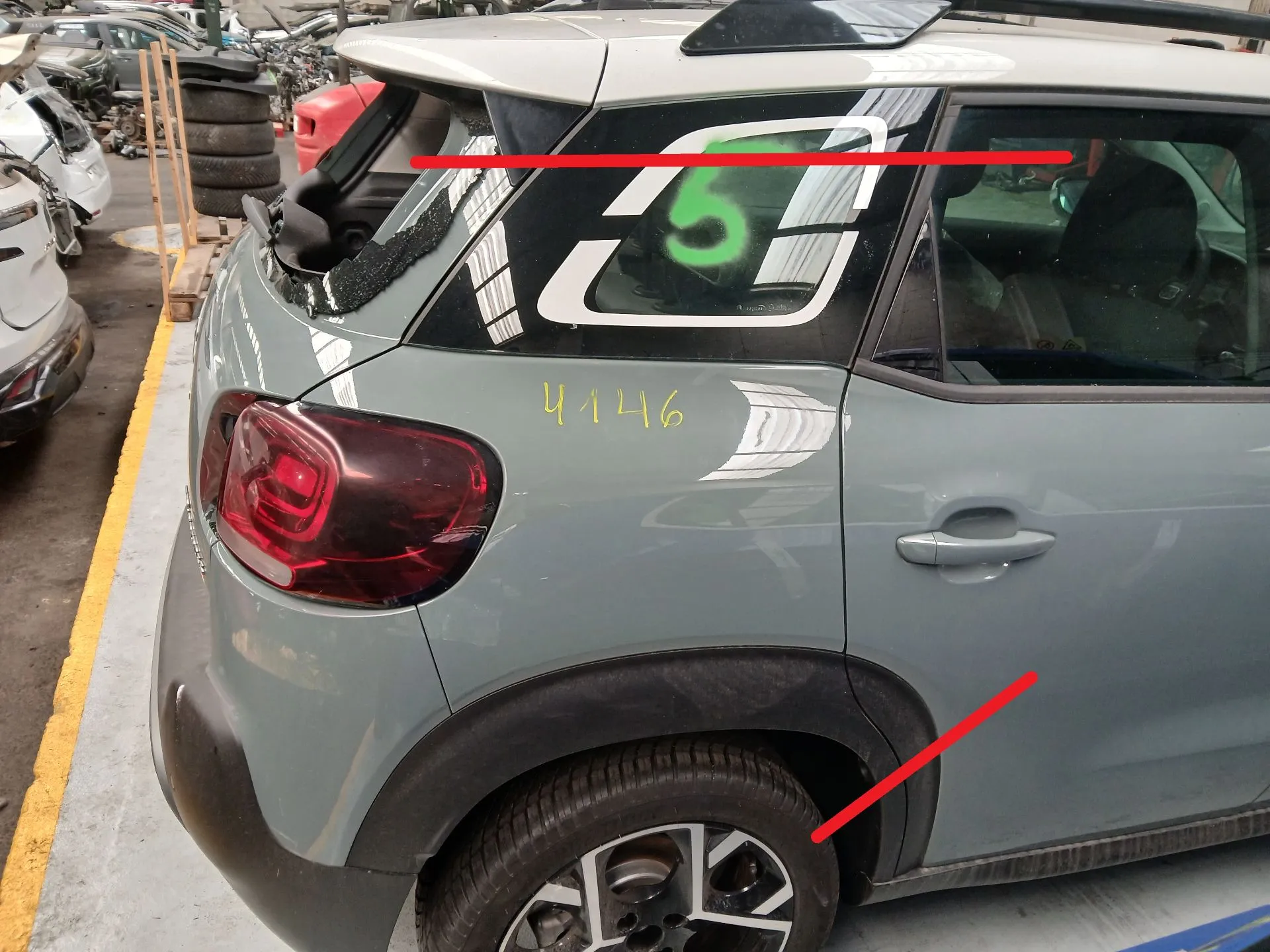 Painel trás direito de Colisão para CITROËN C3 Aircross II 2017 - 2025 ...