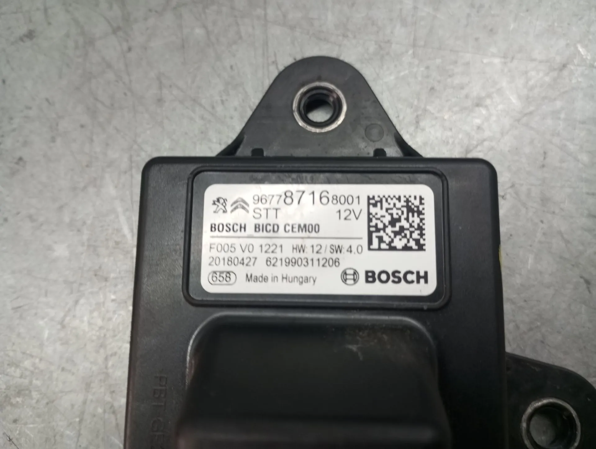 Glow plug Relay CITROËN C3 III (SX) Imagem-3