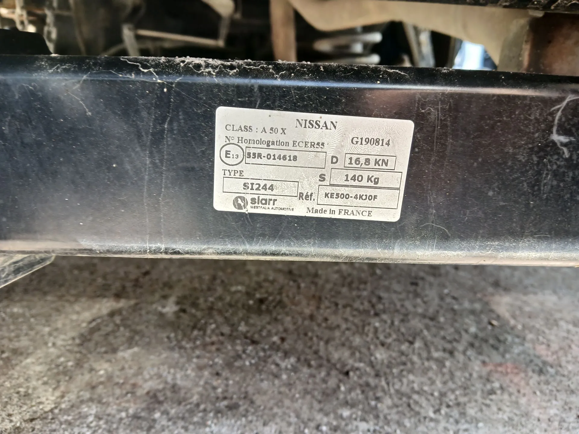 Gancho reboque NISSAN NP300 Navara Pick Up (D23) Imagem-2