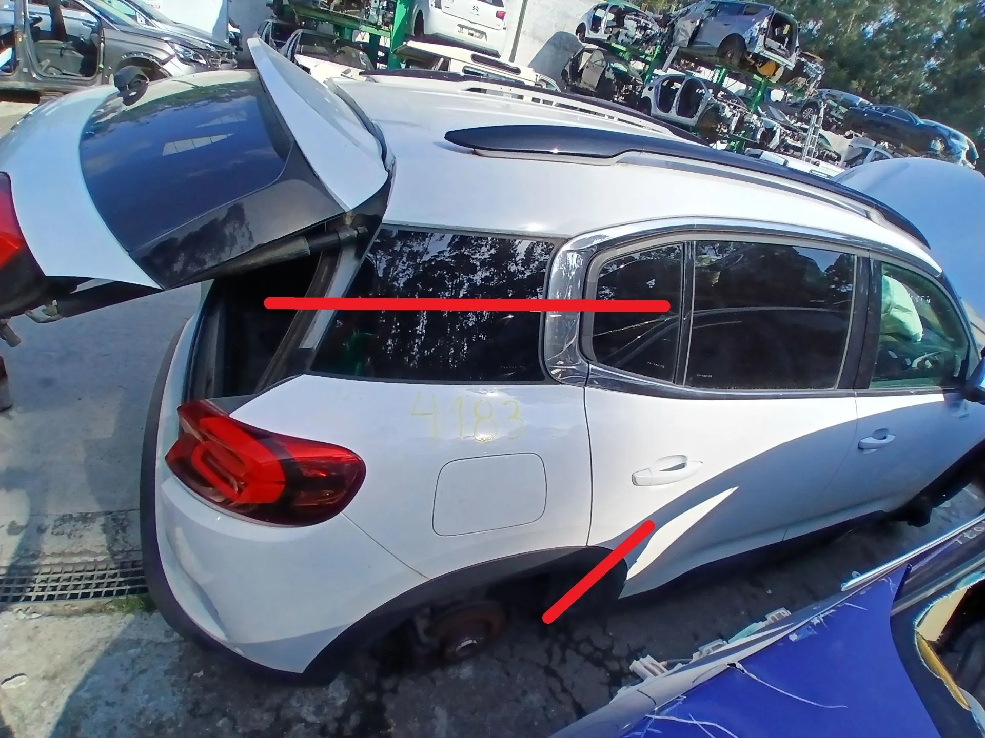 Right rear quarter panel CITROËN C5 Aircross