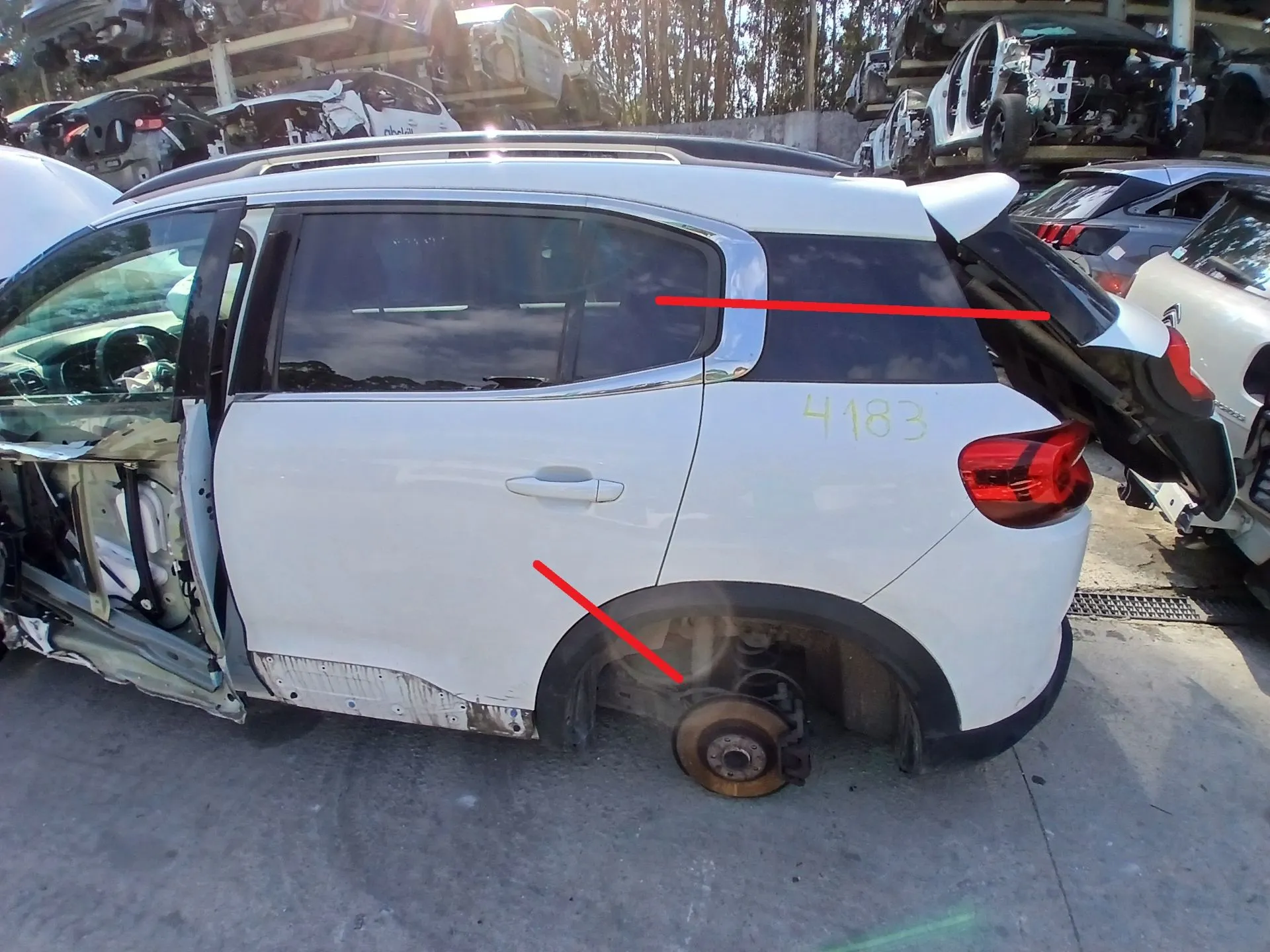 Panneau arrière gauche CITROËN C5 Aircross