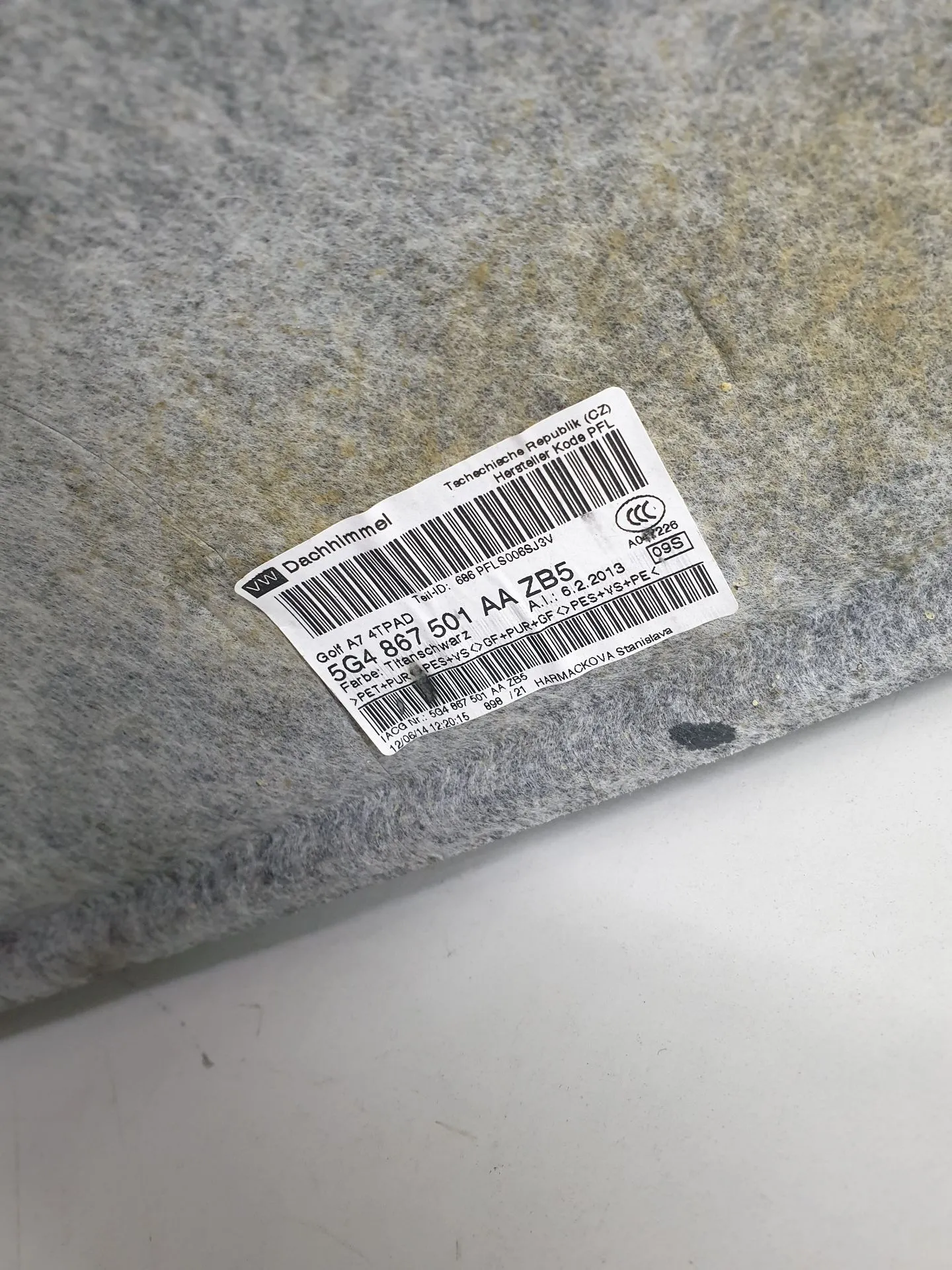 Forra de tejadilho VOLKSWAGEN Golf VII (5G1, BQ1, BE1, BE2) Imagem-6