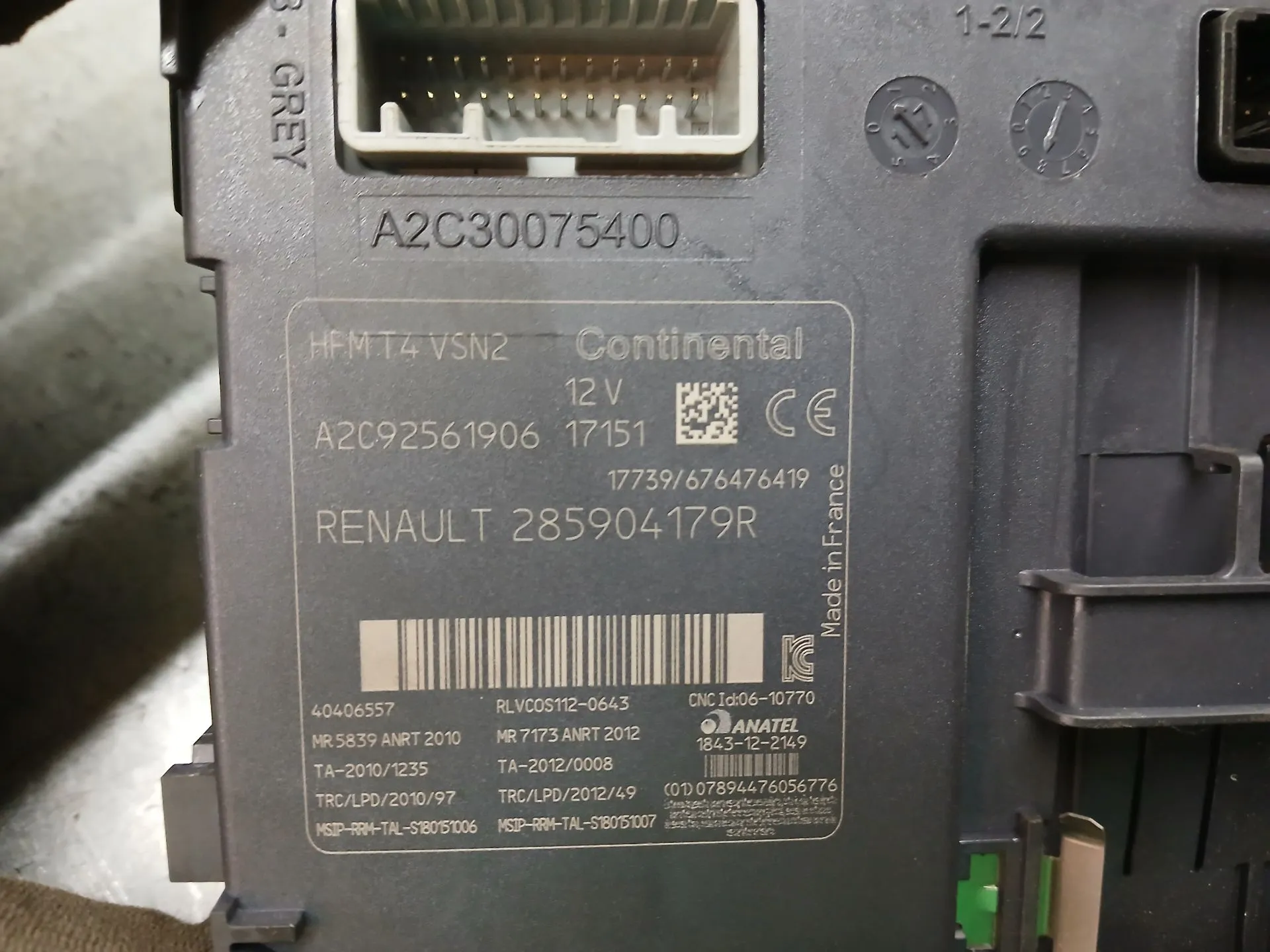 Lector de llave de encendido RENAULT Captur (J5_) Imagem-4