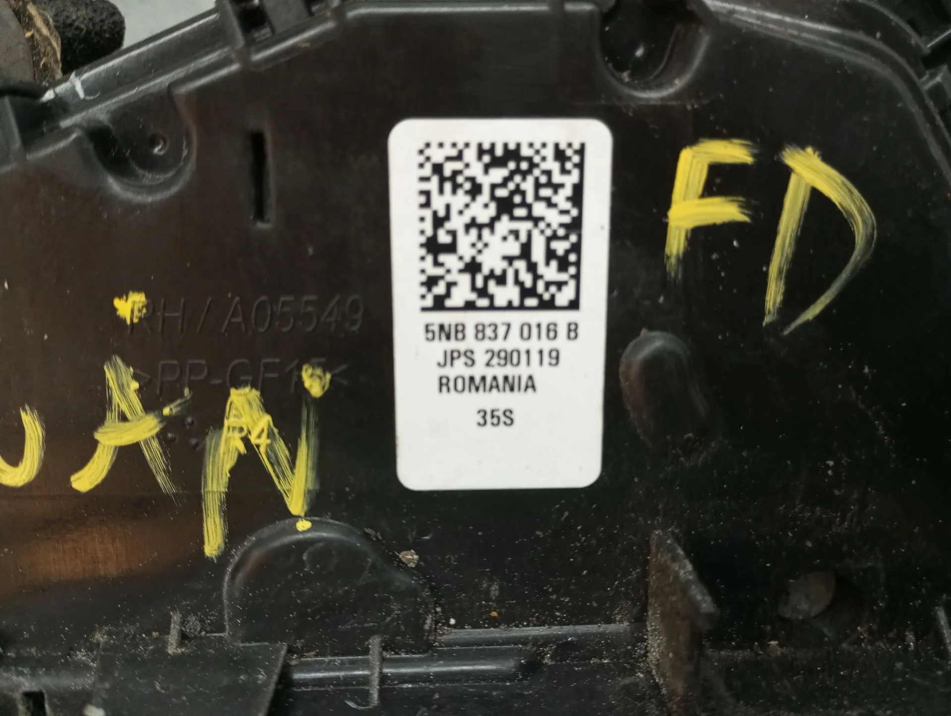 Cerradura / cierre puerta delantero derecho VOLKSWAGEN Tiguan (5N) Imagem-2