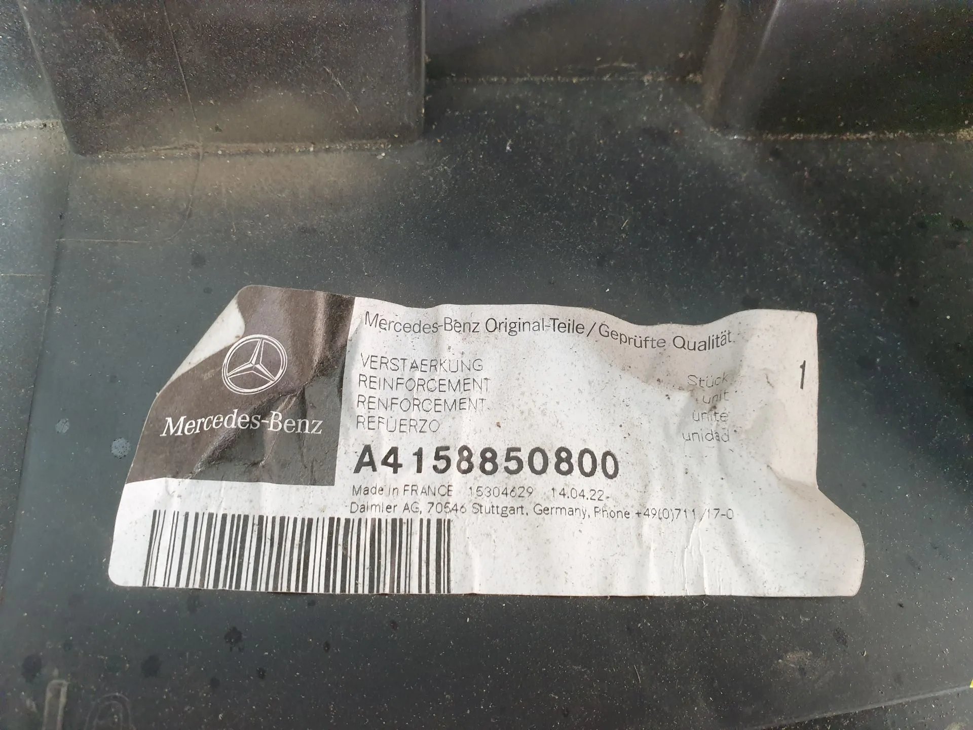 Fiber or sheet front section MERCEDES-BENZ Citan (415) Imagem-4