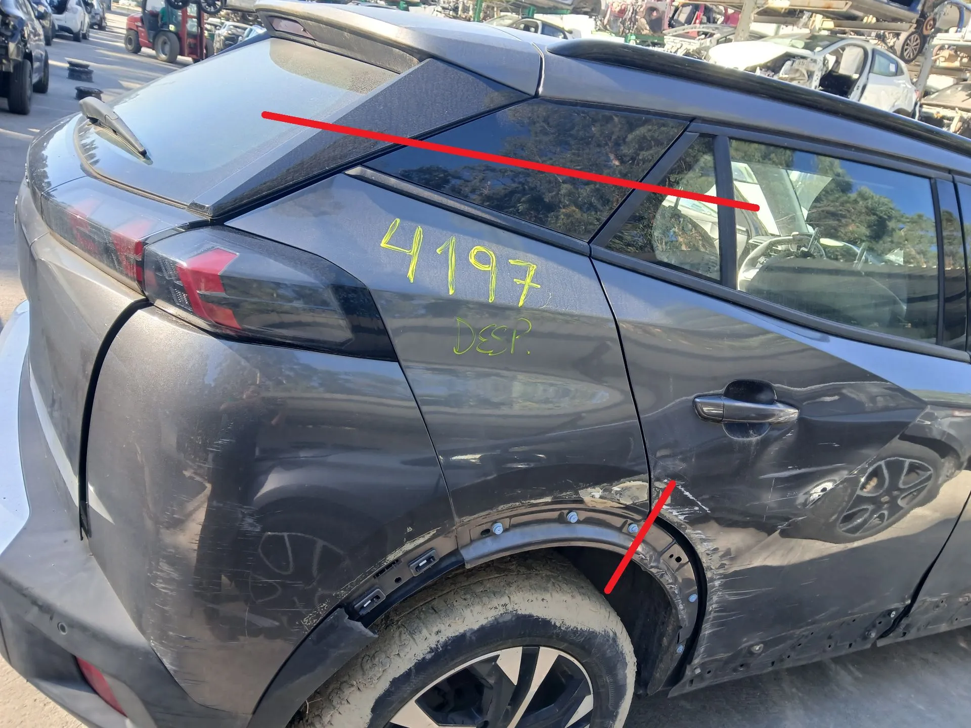 Right rear quarter panel PEUGEOT 2008 II (U_)
