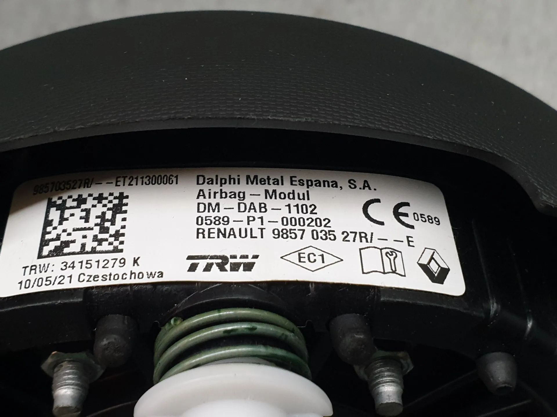 Kit de Airbags RENAULT Twingo III (BCM_) Imagem-7