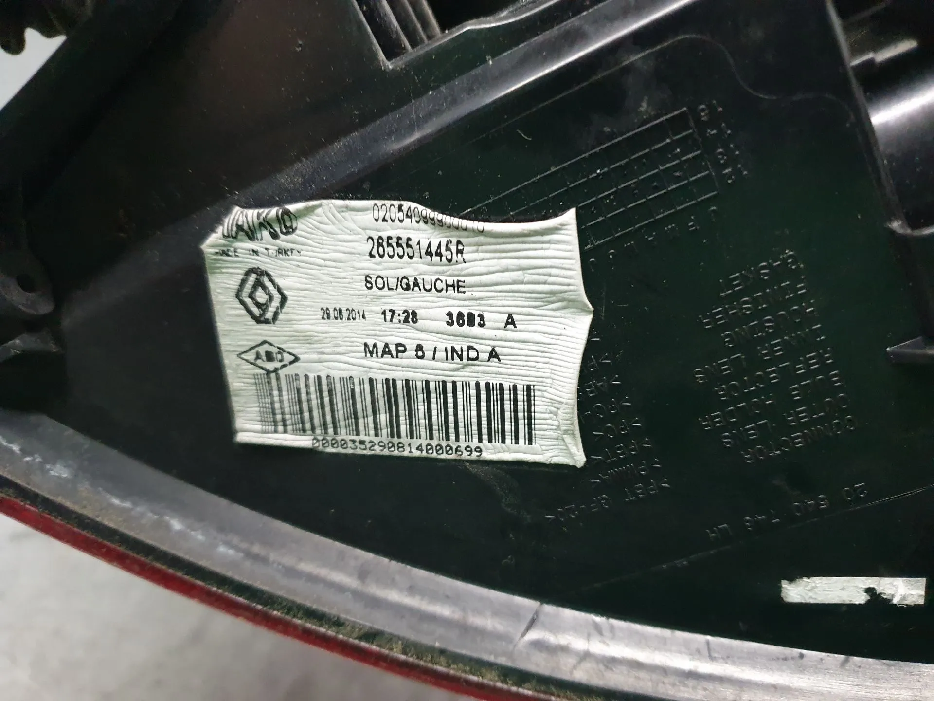 Left Tail light RENAULT Clio IV Grandtour (KH_) Imagem-7