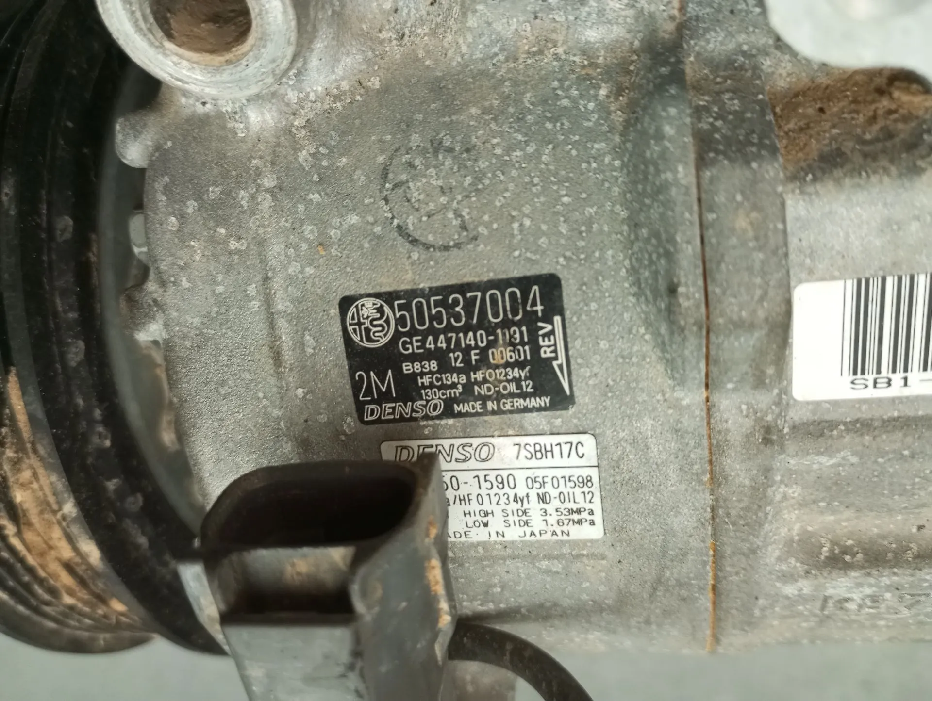 AC compressor ALFA ROMEO Stelvio (949_) Imagem-6