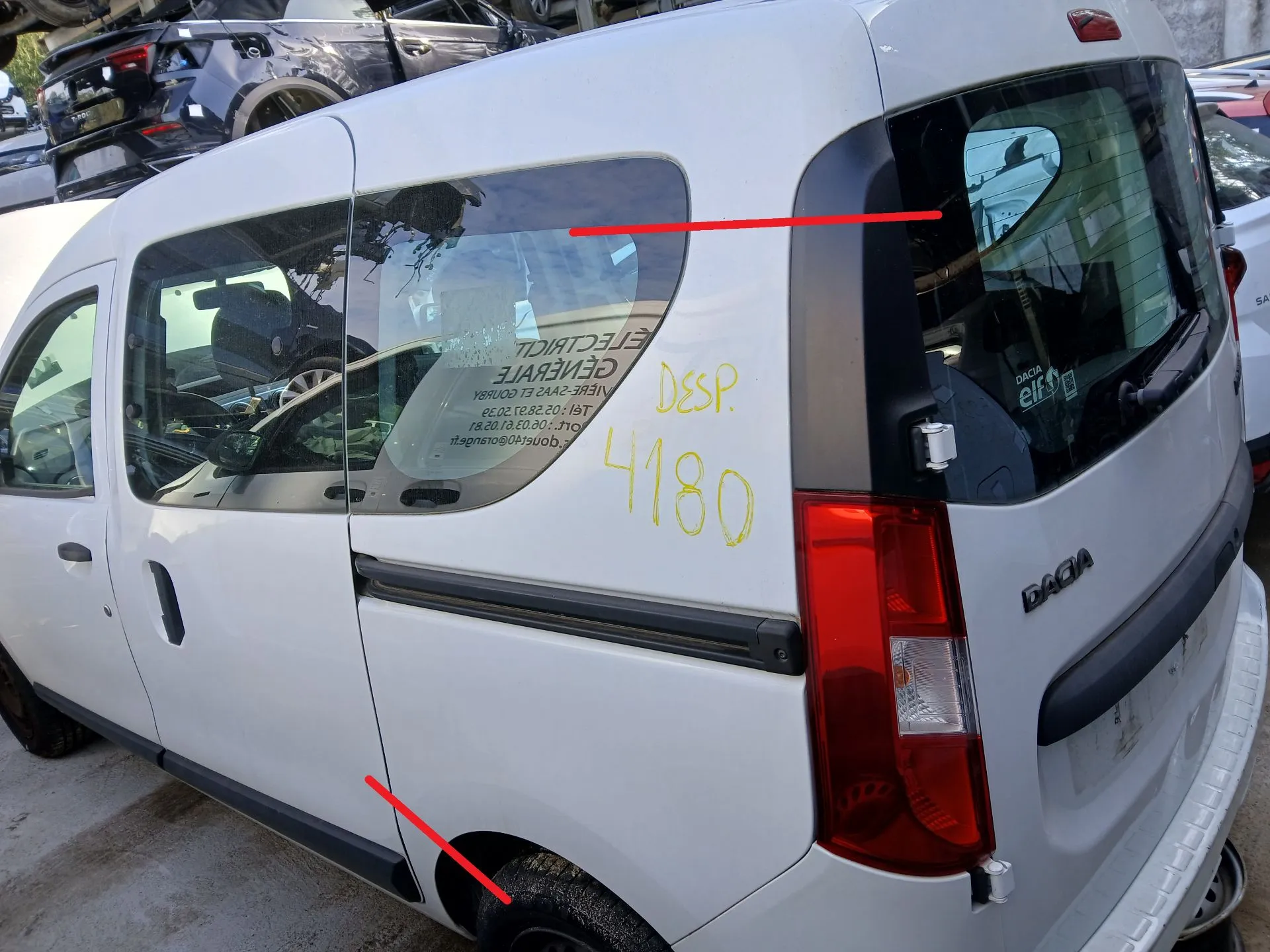 Left rear quarter panel DACIA Dokker (0S_)