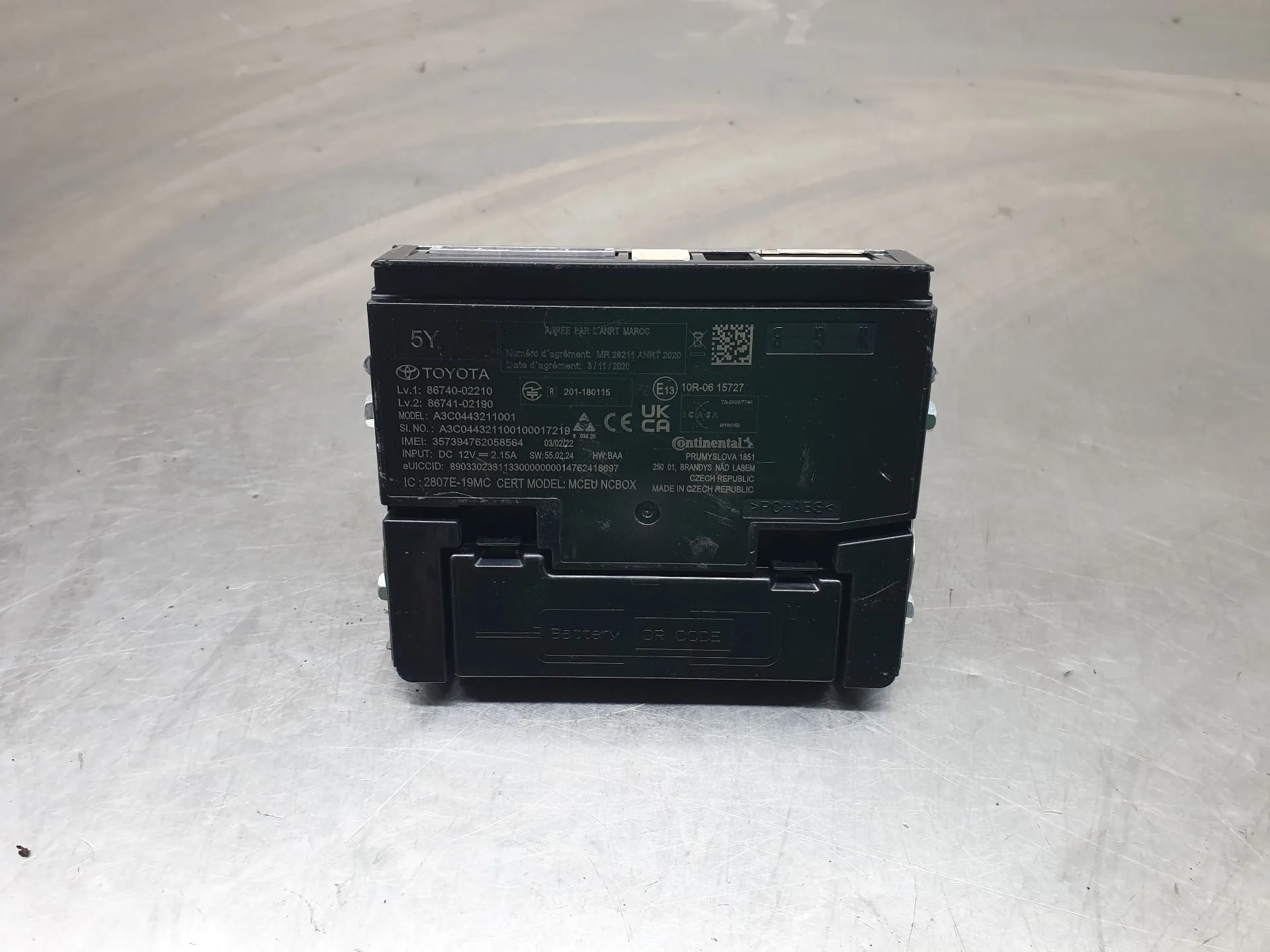 GPS Navigation Control Unit Module TOYOTA Corolla Hatchback (_E21_)