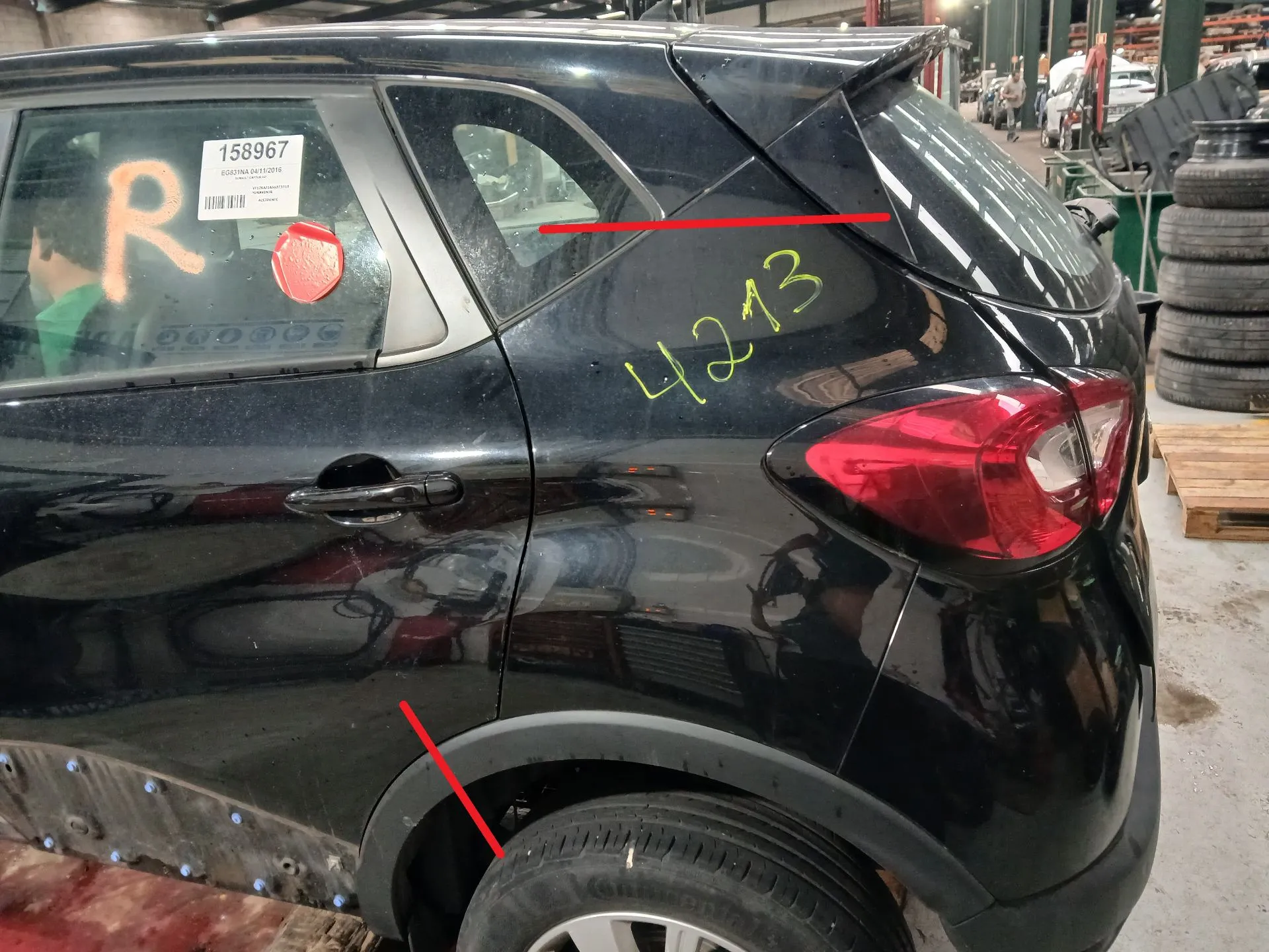 Pannello posteriore sinistro RENAULT Captur (J5_)