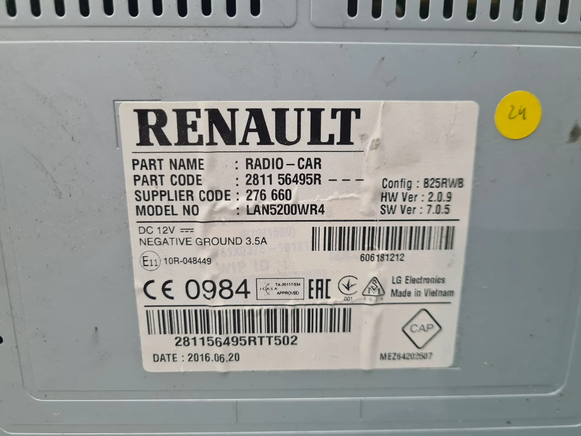 Rádio / auto-rádio RENAULT Captur (J5_) Imagem-5