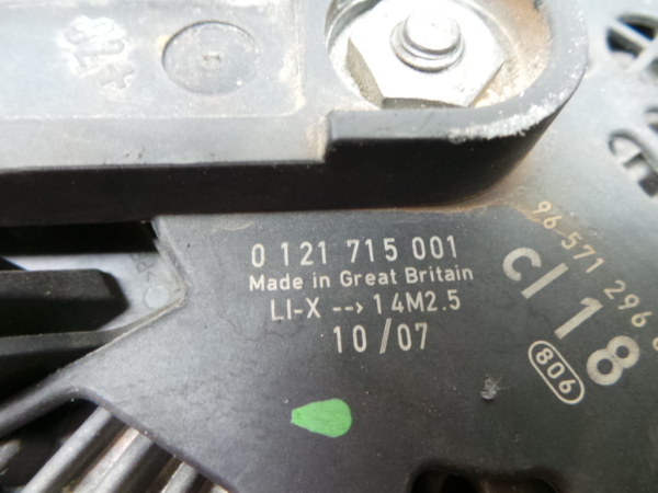 Alternador CITROËN C5 III (RD_) Imagem-2
