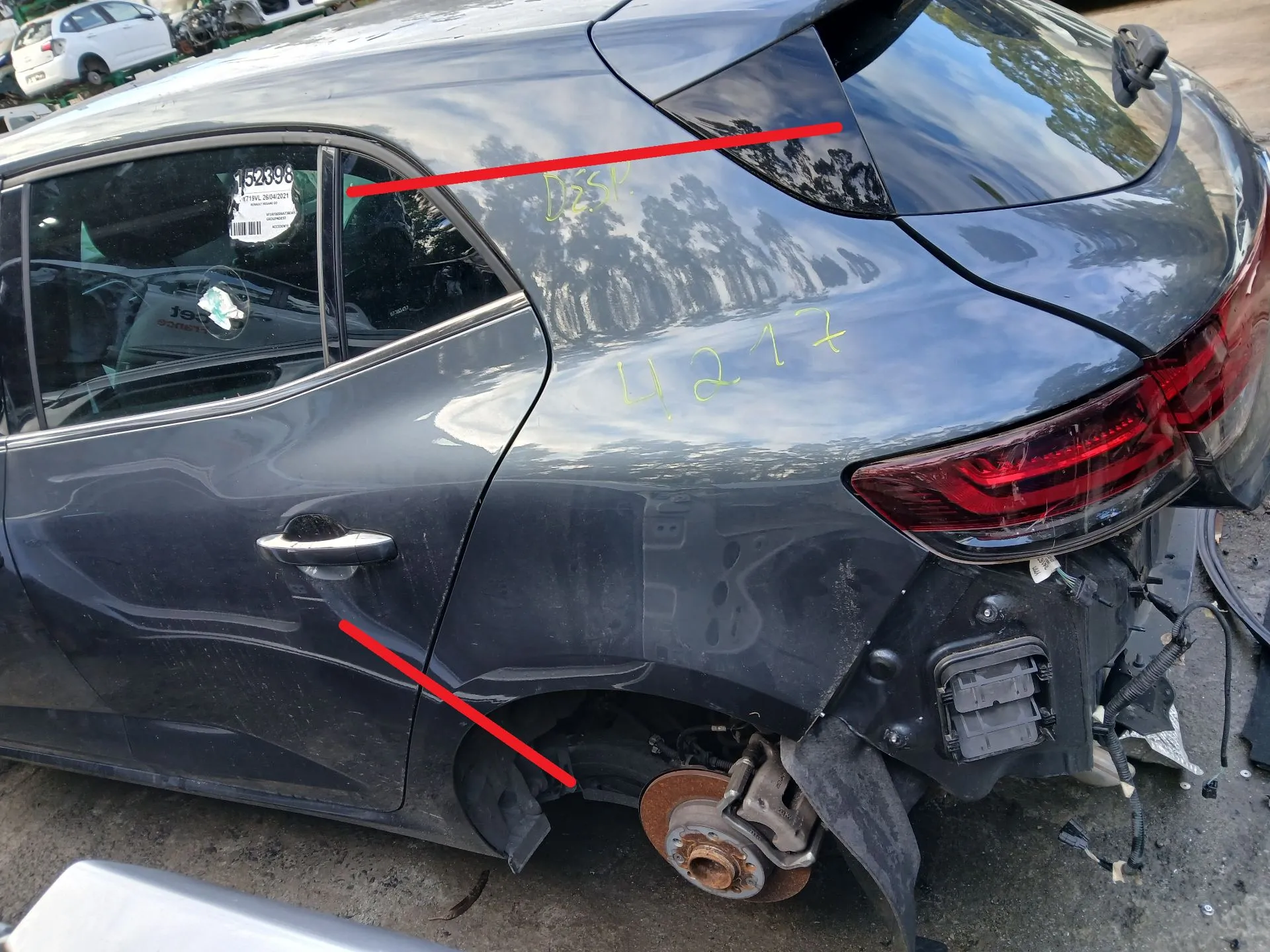 Panel Trasero Izquierdo RENAULT Megane IV (B9A/M_)