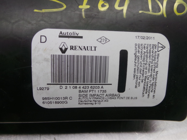 Airbag Derecho RENAULT Megane III (BZ0_) Imagem-2