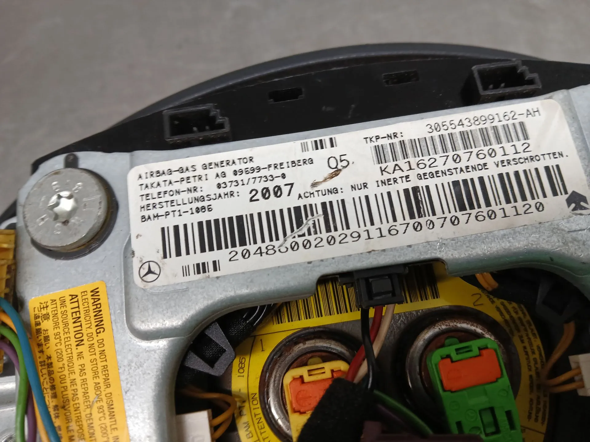 Airbag du Volant MERCEDES-BENZ Classe C (W204) Imagem-4