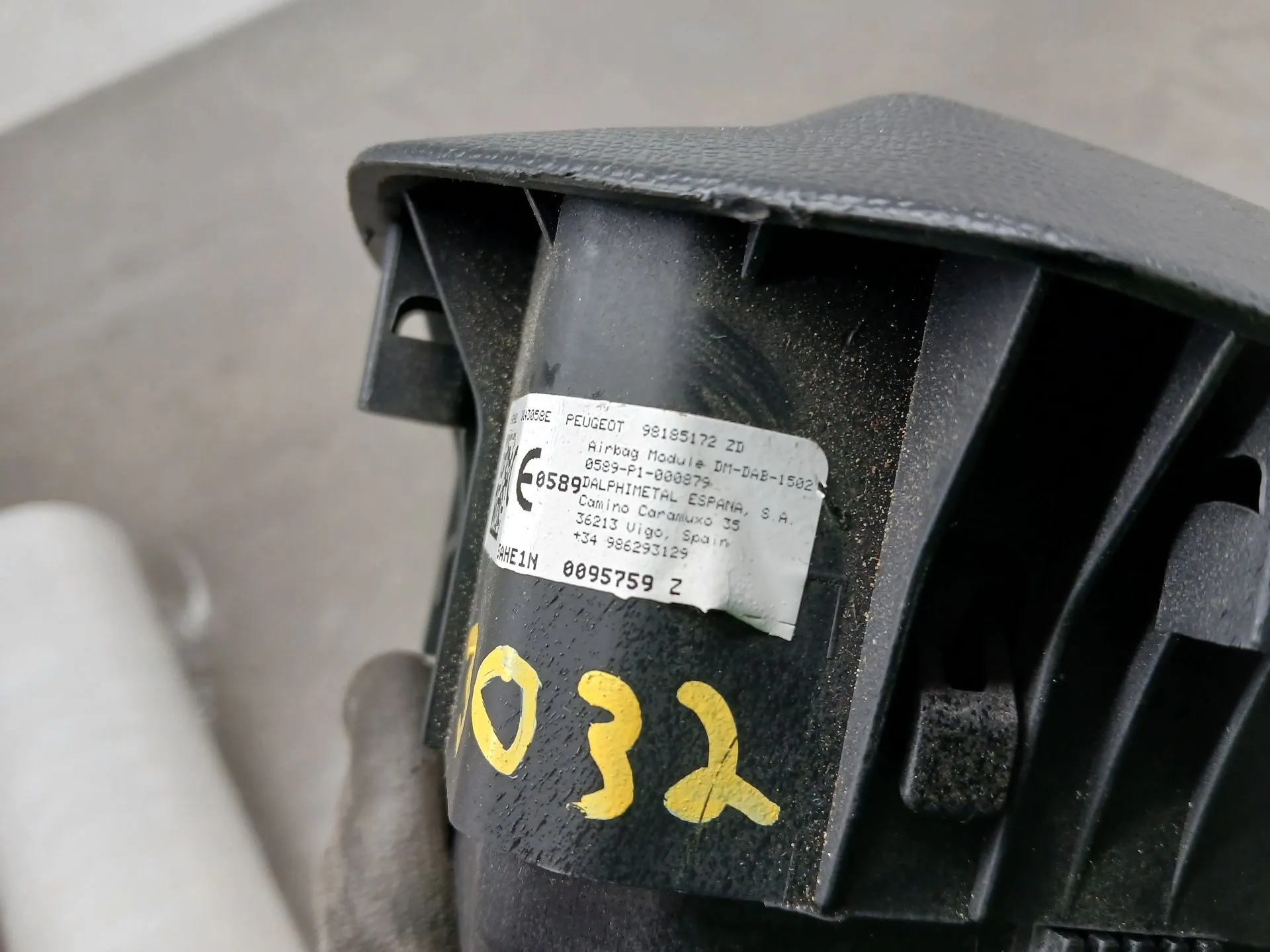 Airbag du Volant PEUGEOT Partner (K9) Imagem-4