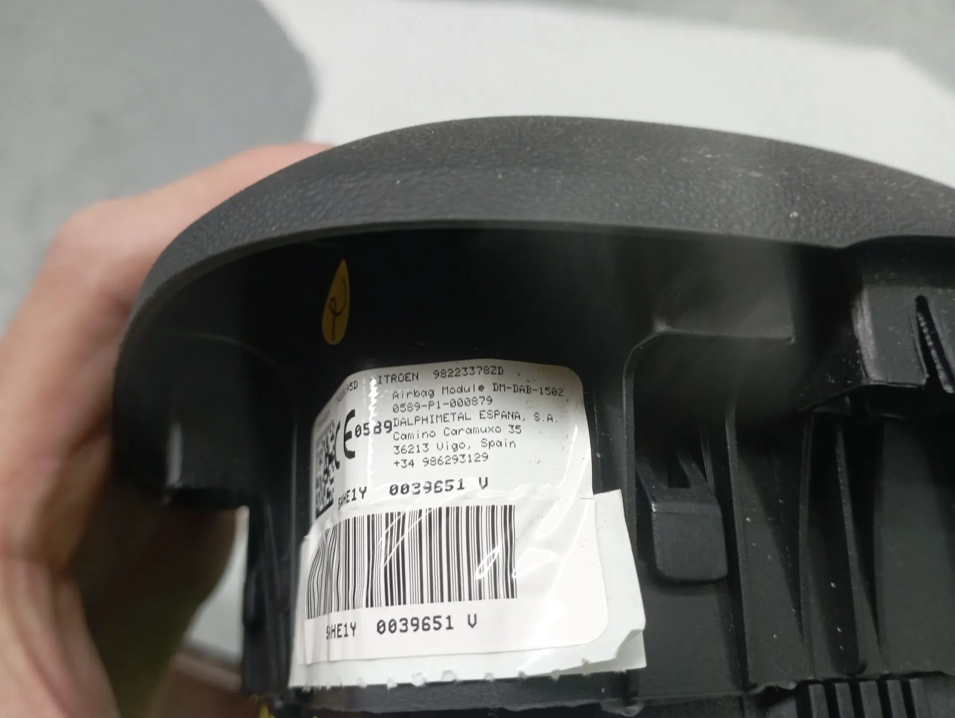 Airbag du Volant CITROËN C5 Aircross Imagem-2
