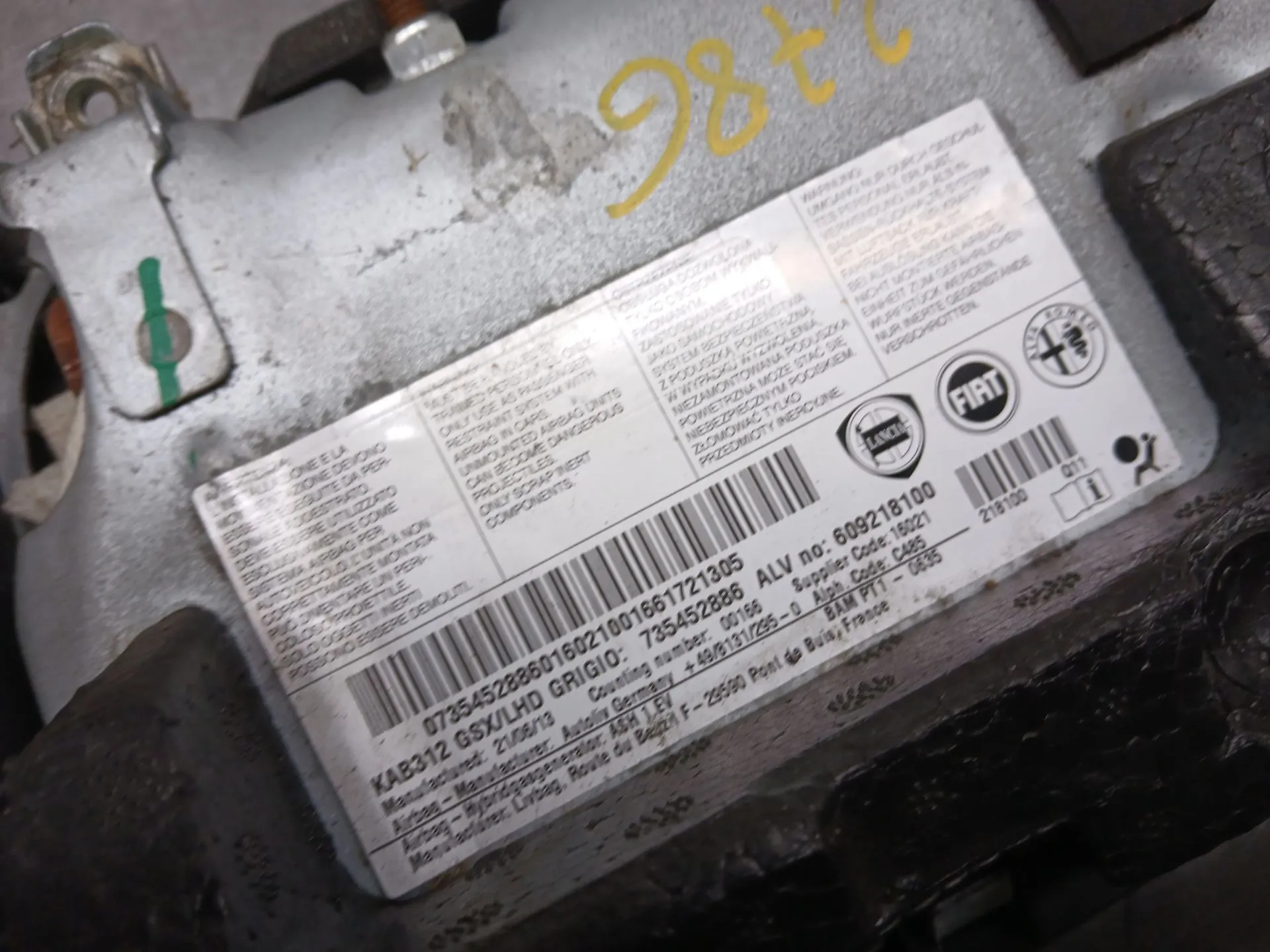 Airbag Rodilla FIAT 500 (312_) Imagem-3