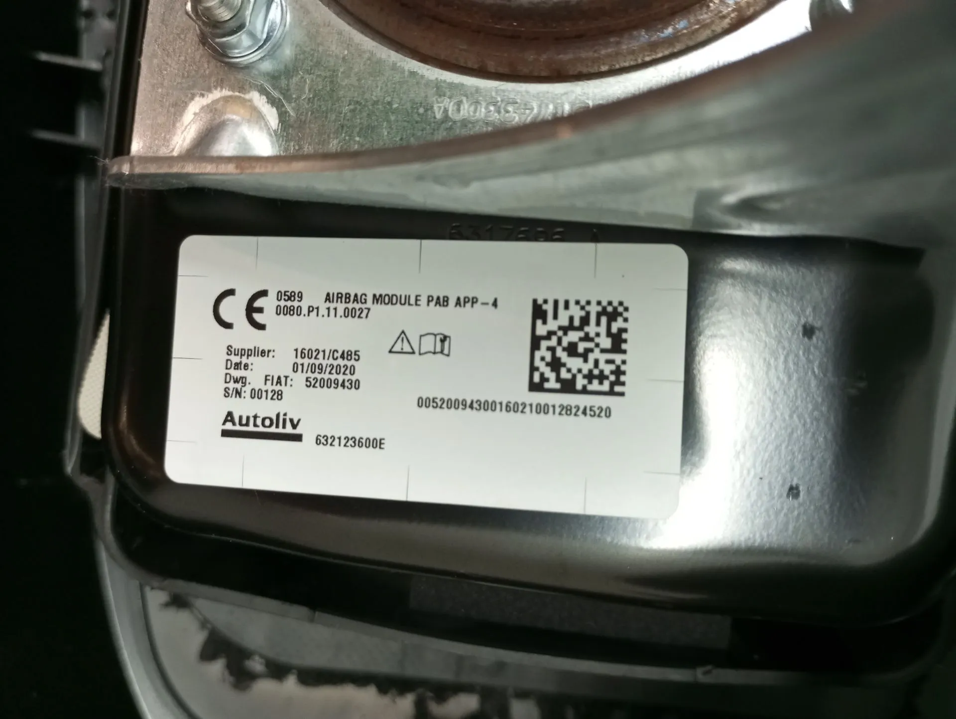 Airbag Passeggero FIAT 500 C (312_) Imagem-1